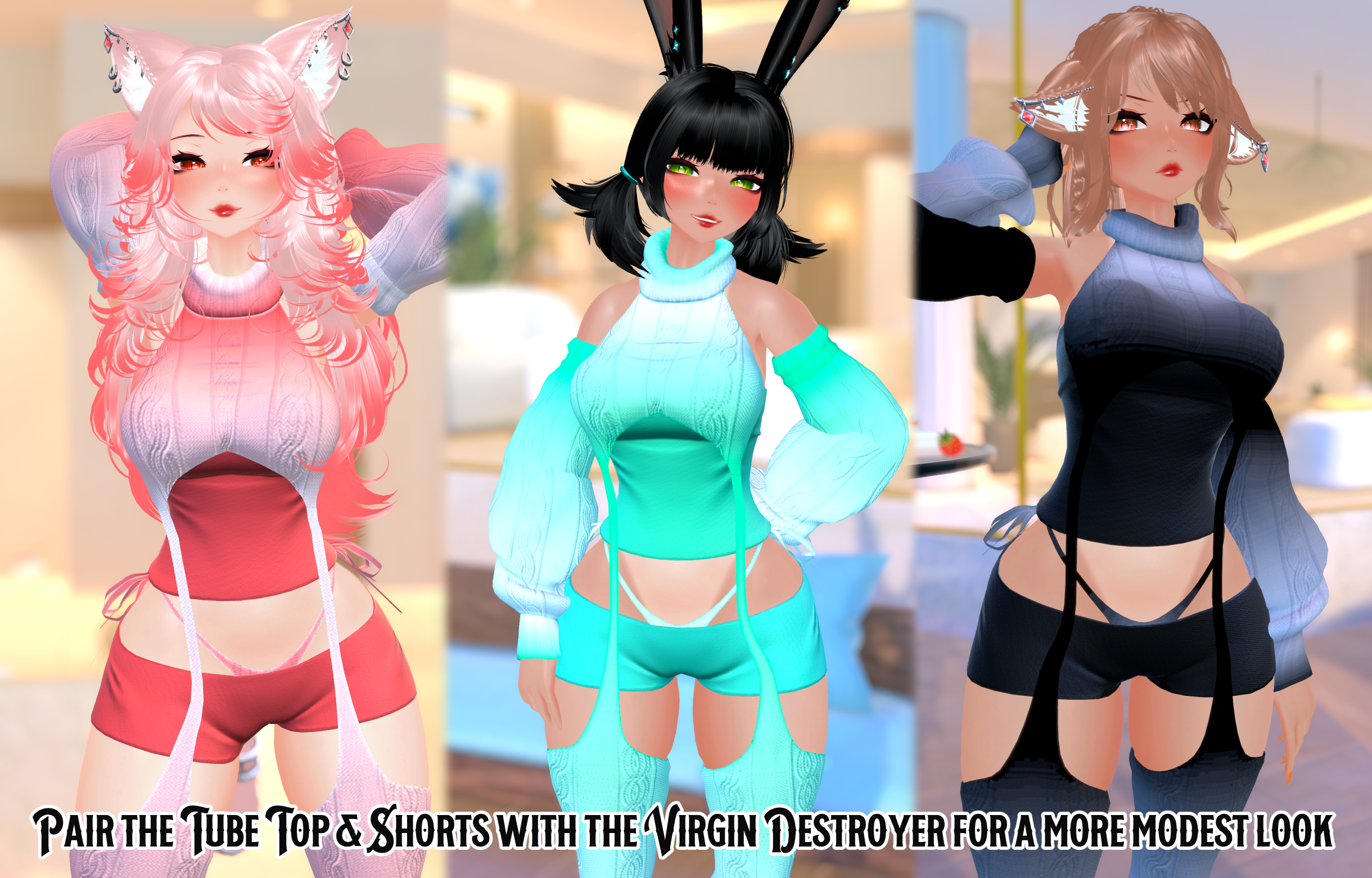 Snuggle Bunny - PC Avatar - Face Tracking FT - Personal License Only