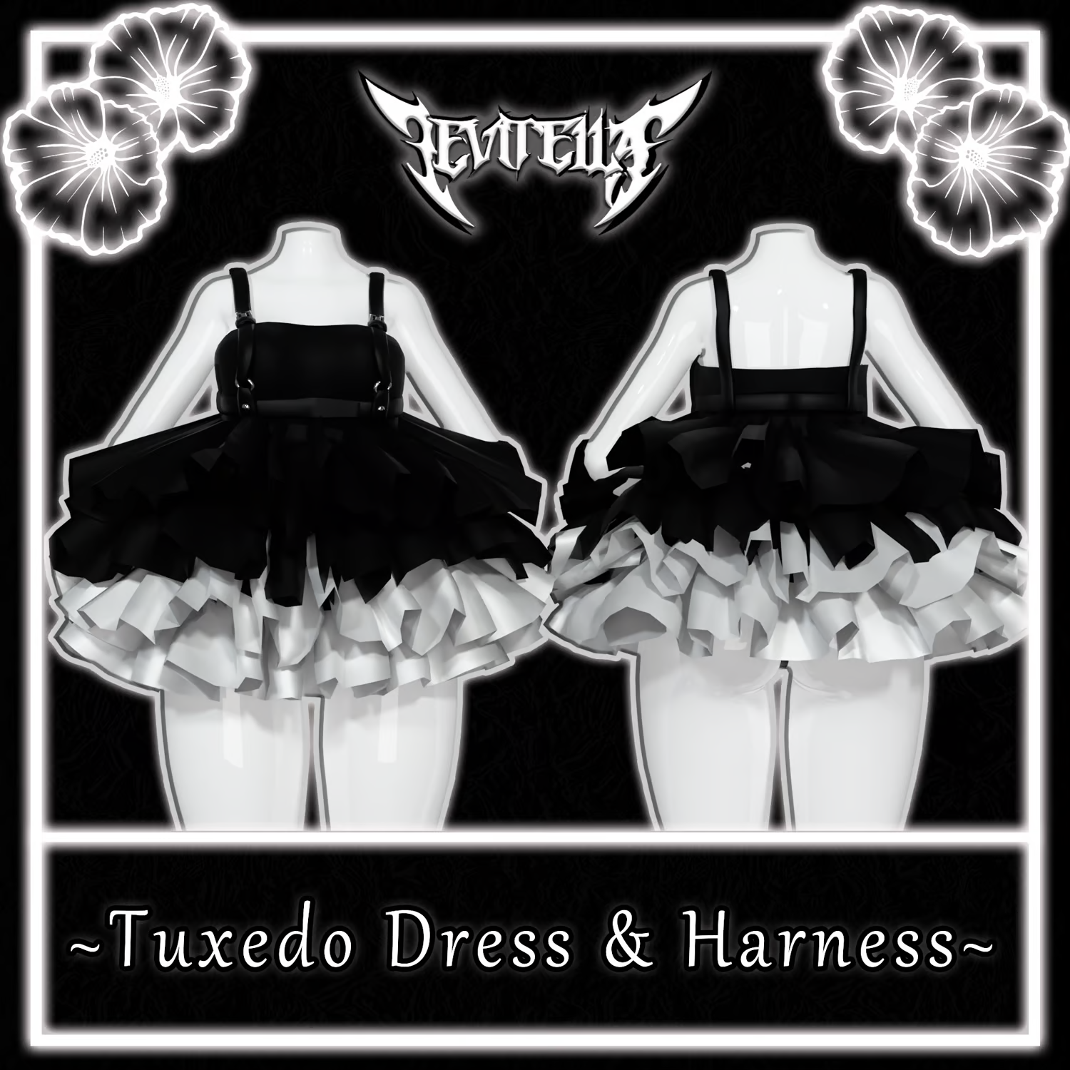 •Tuxedo Dress & Harness (Nitro Free)•