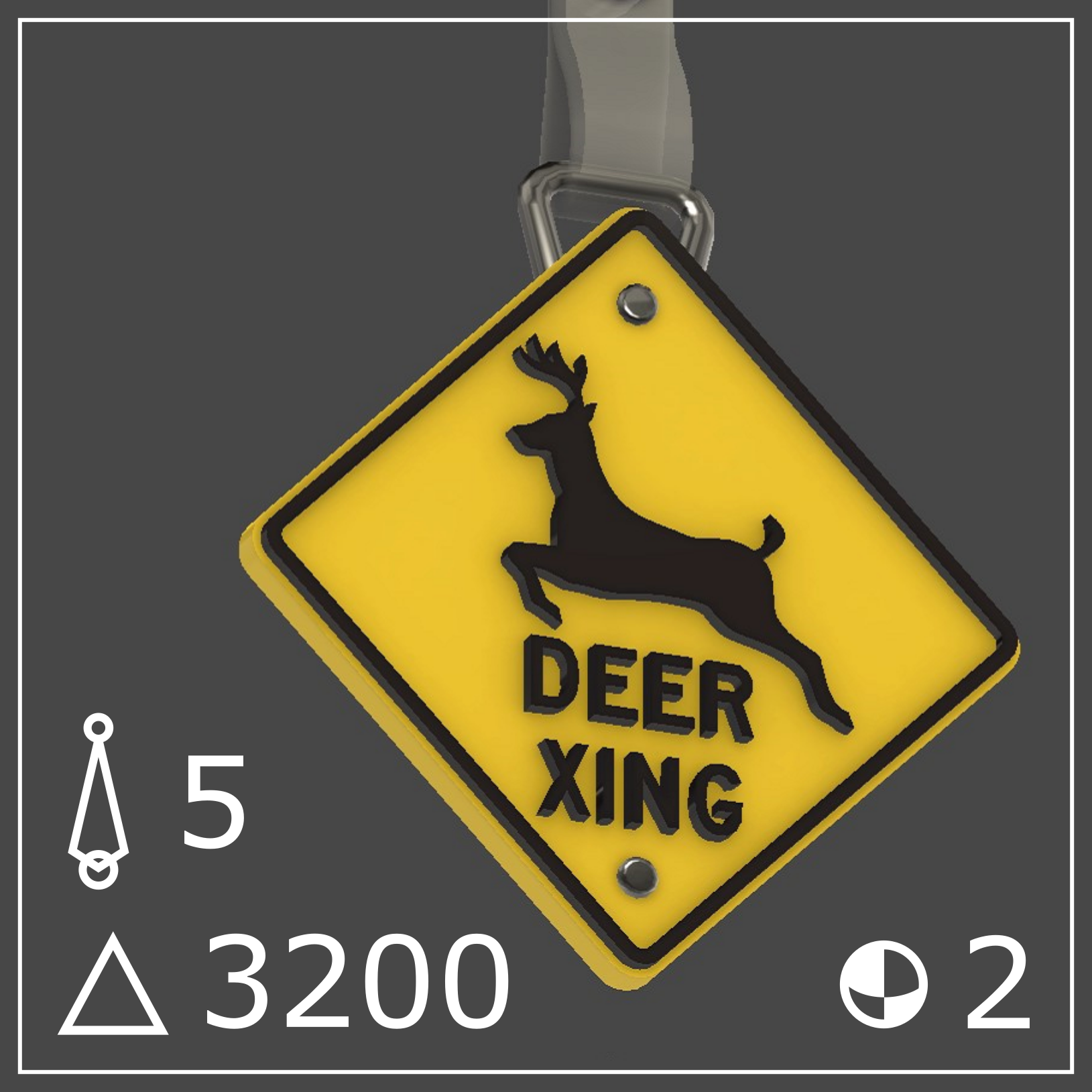 Deer Crossing Badge