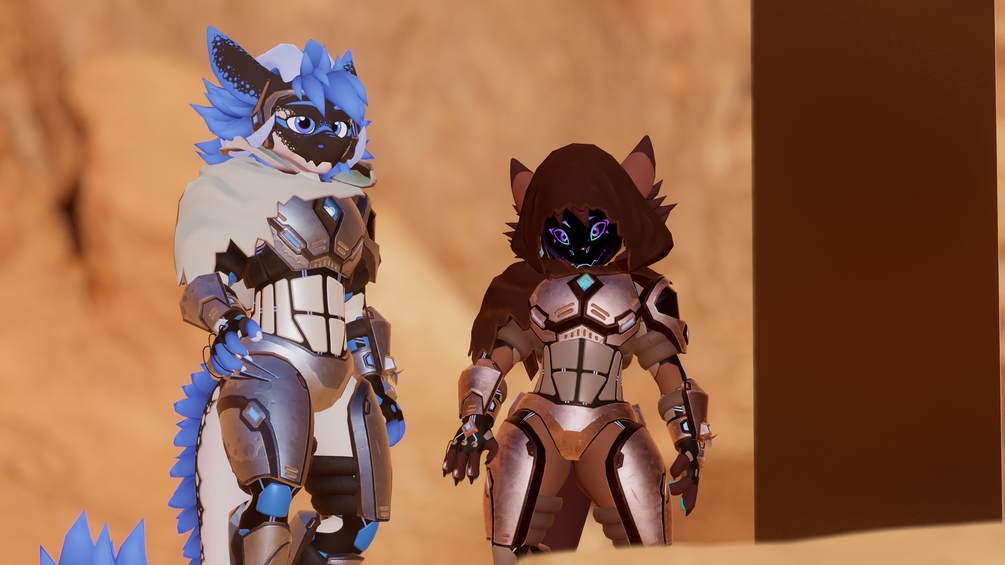 The Protobold - Protogen Kobold Armor and Visor for Winterbold VRChat - ItsGuusy
