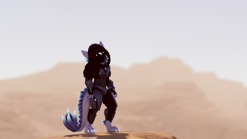 The Protobold - Protogen Kobold Armor and Visor for Winterbold VRChat - ItsGuusy
