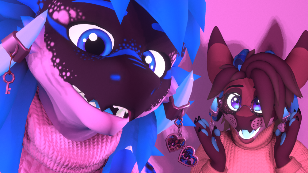 Heart Locket Charm for Winterbold - Interactive VRChat Love Locket Accessory - ItsGuusy