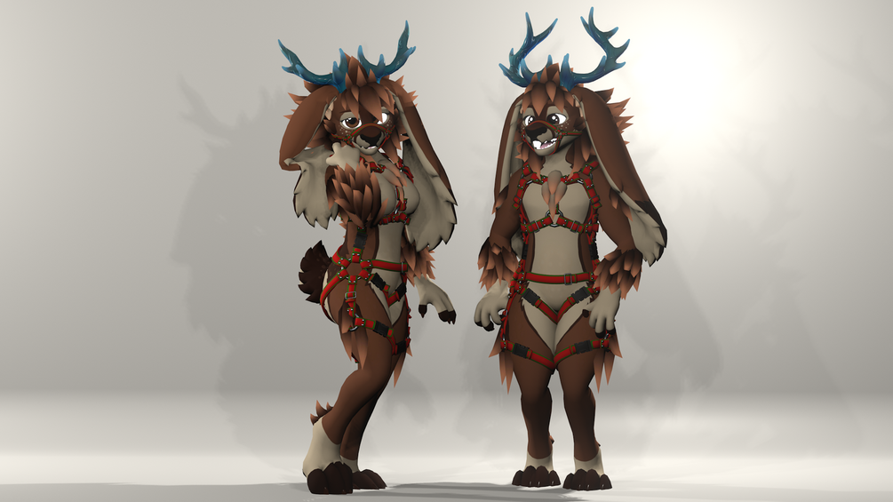 Deerbold Retexture for Winterbold - Reindeer VRChat Avatar Retexture - ItsGuusy