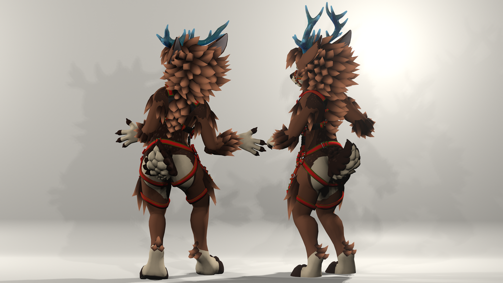 Deerbold Retexture for Winterbold - Reindeer VRChat Avatar Retexture - ItsGuusy