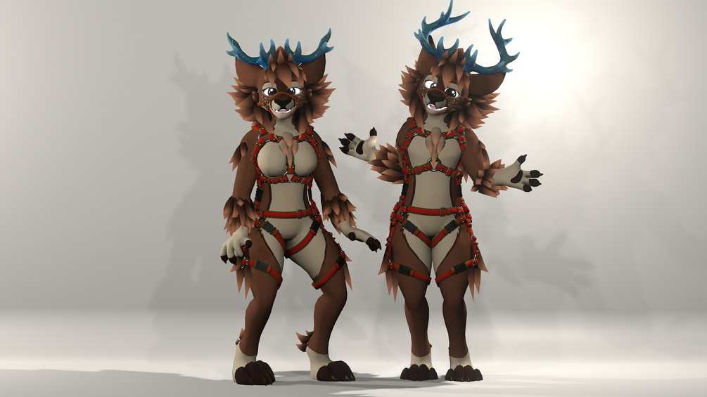 Deerbold Retexture for Winterbold - Reindeer VRChat Avatar Retexture - ItsGuusy