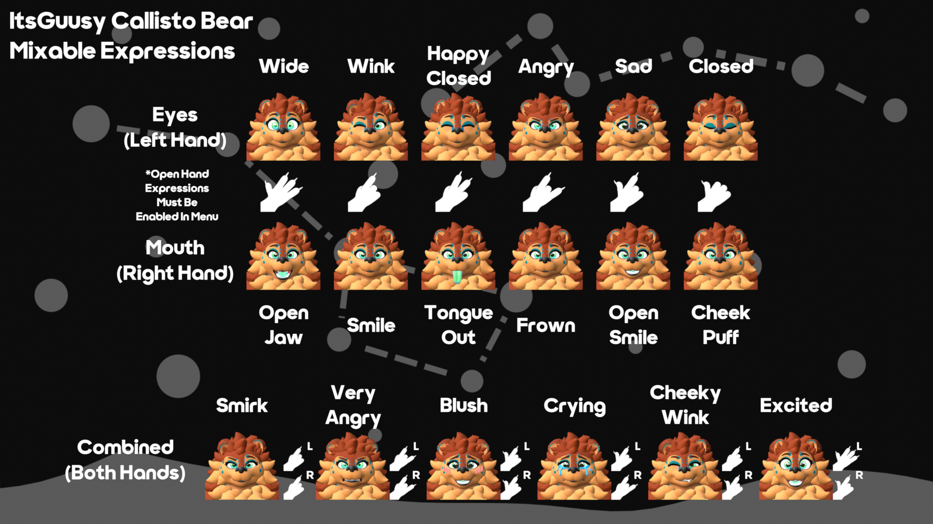 The Callisto Bear - Fluffy/Furry Bear Avatar Base for VRChat by ItsGuusy