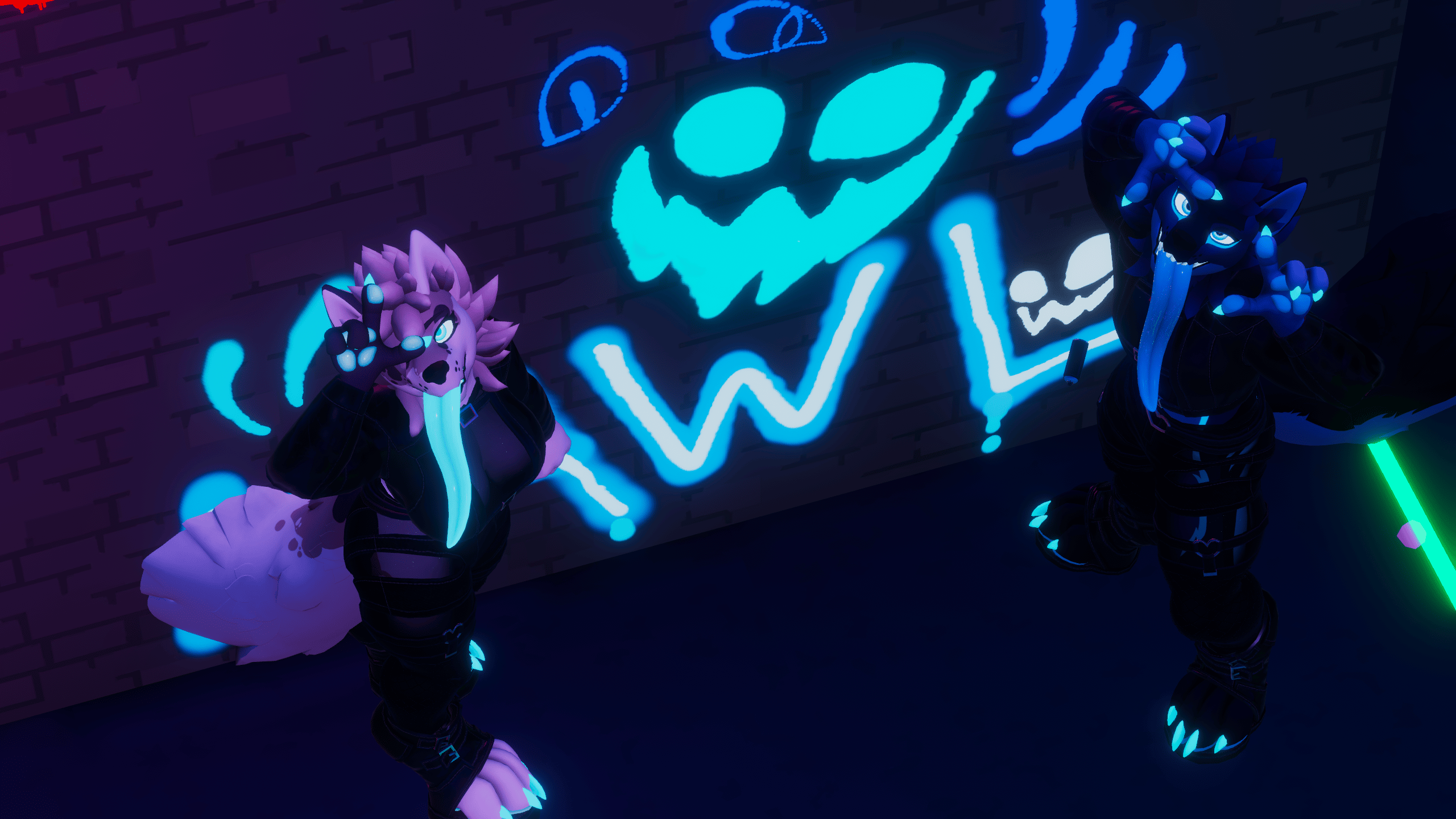 TechTrash Outfit for Mawlamute - VRChat Goth Boots and Leather Jacket Clothing - ItsGuusy