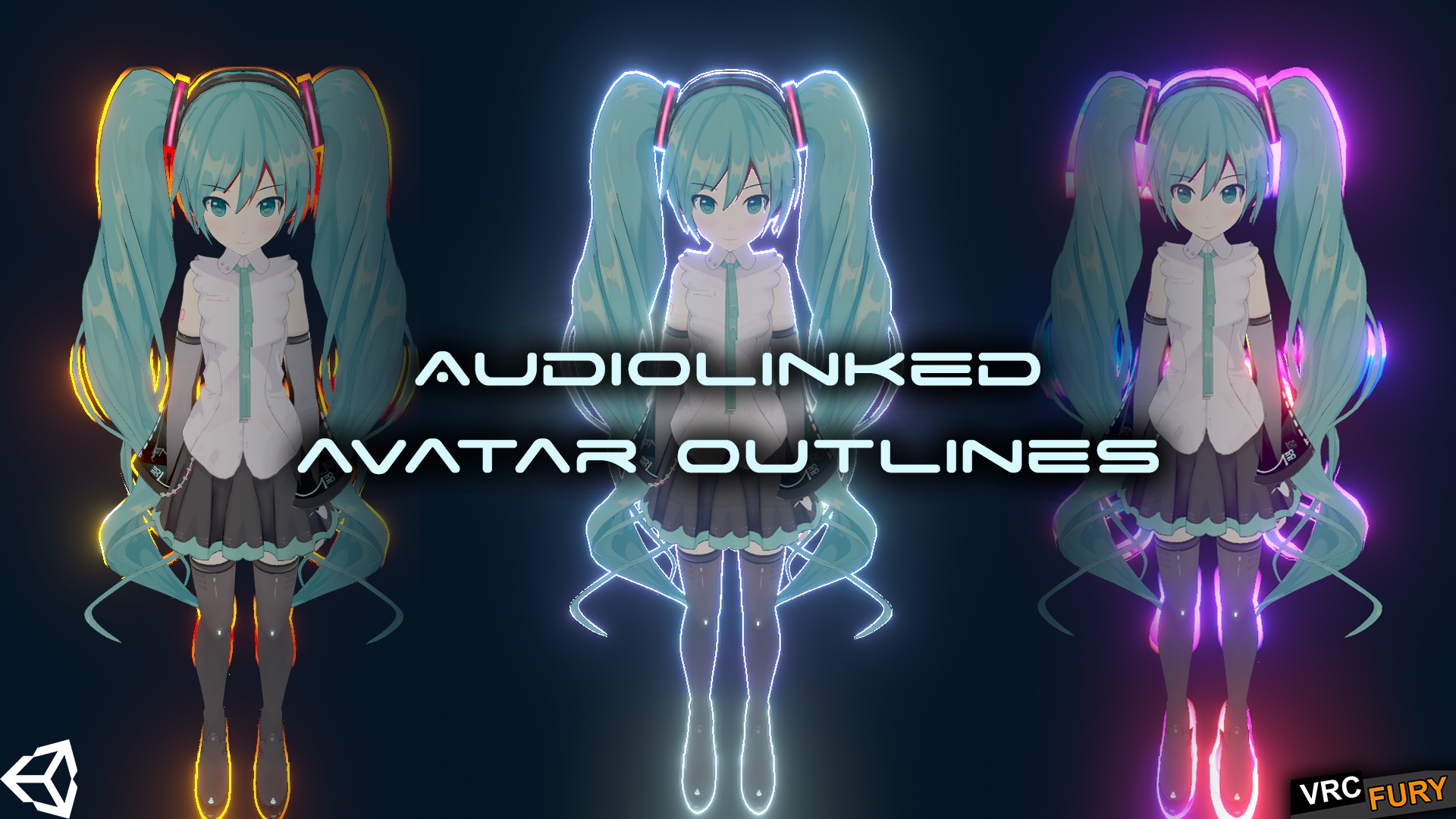 AudioLinked Avatar Outlines: Basic Pack
