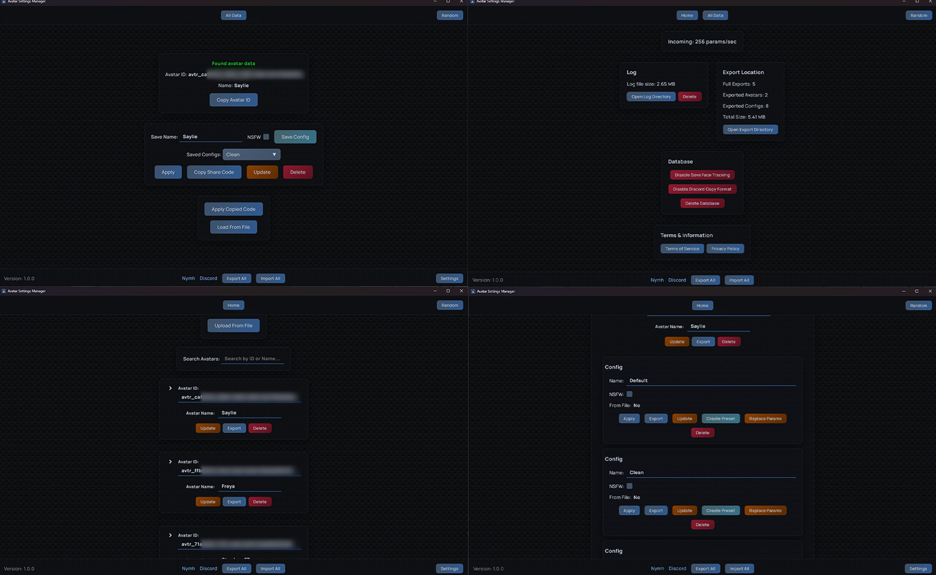 Avatar Settings Manager (OSC)