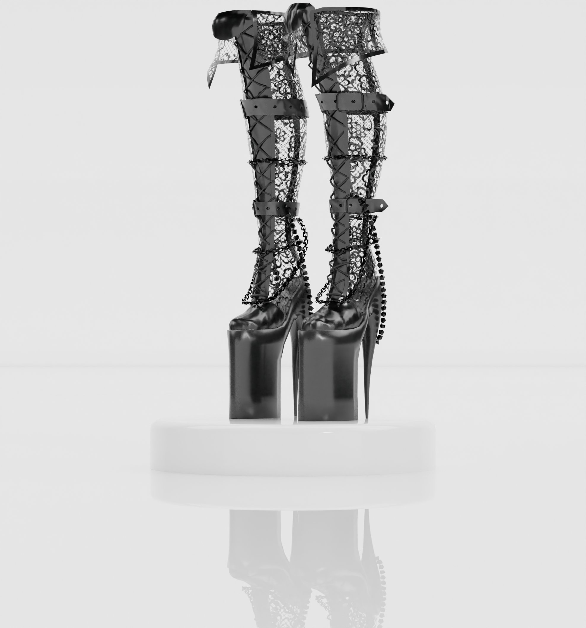 Knee-High heels