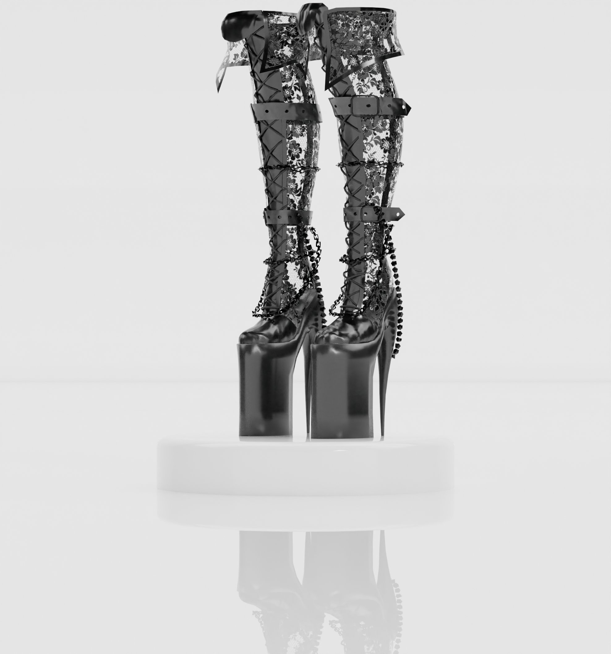 Knee-High heels