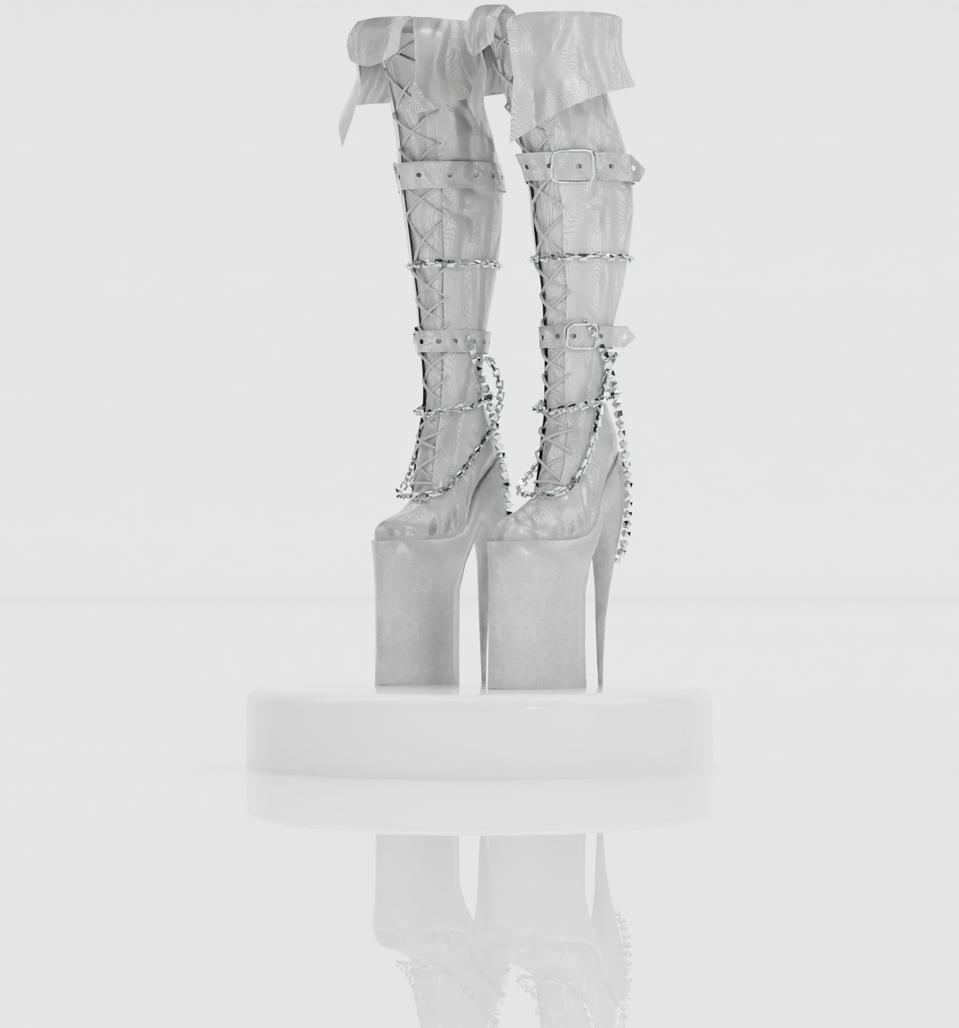 Knee-High heels