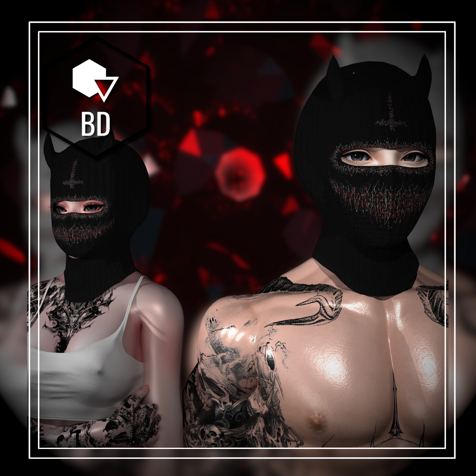 Horned balaclava