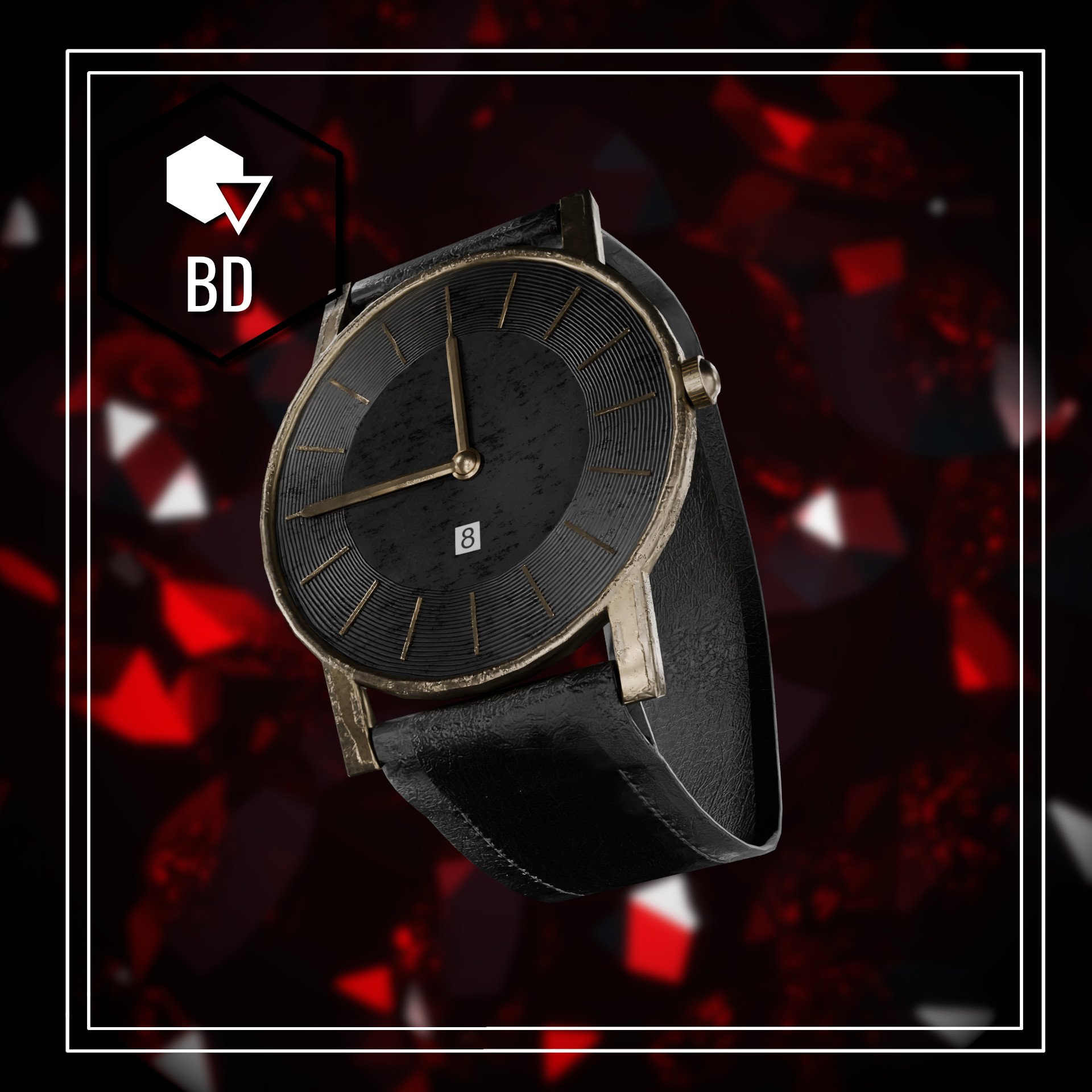 Leather watch