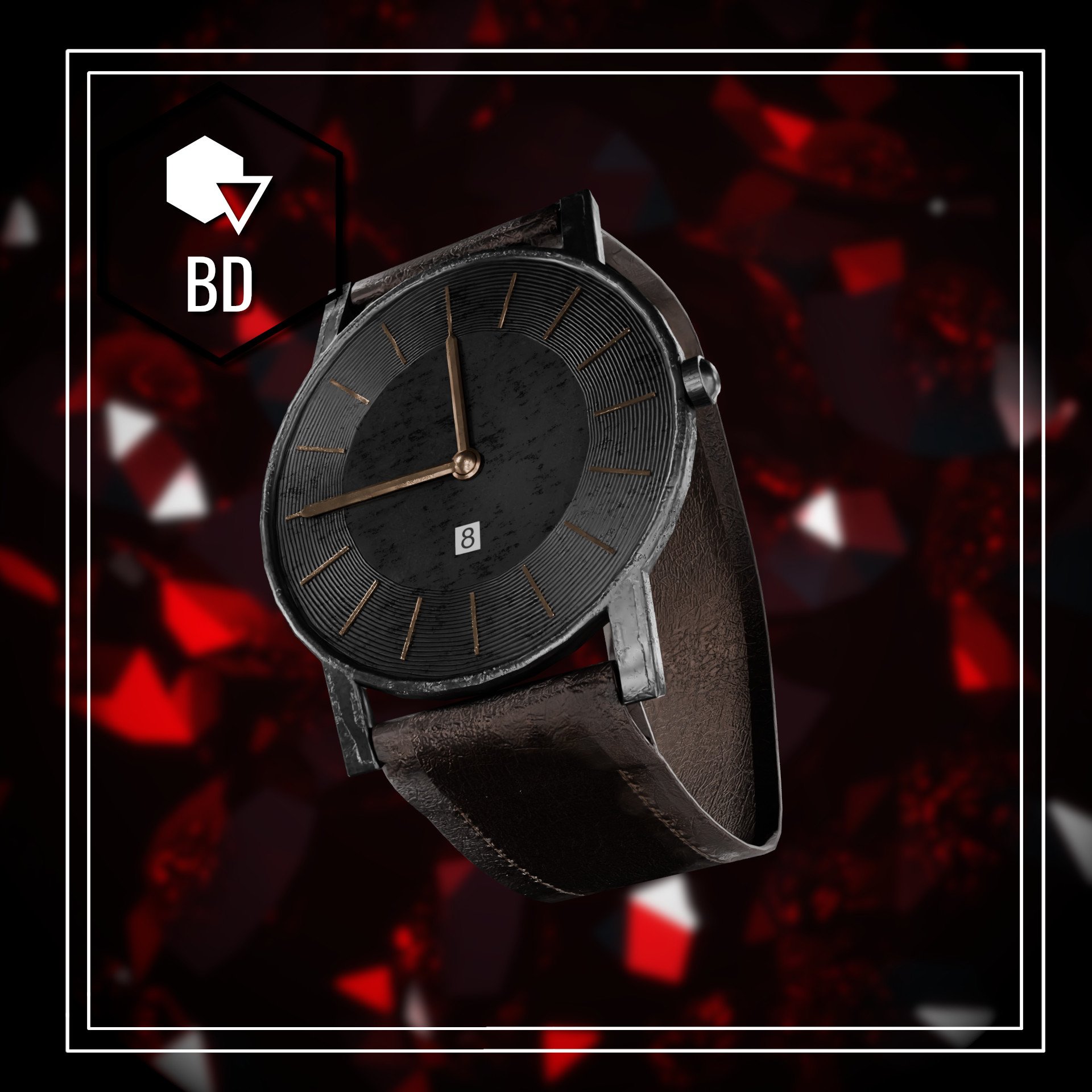 Leather watch