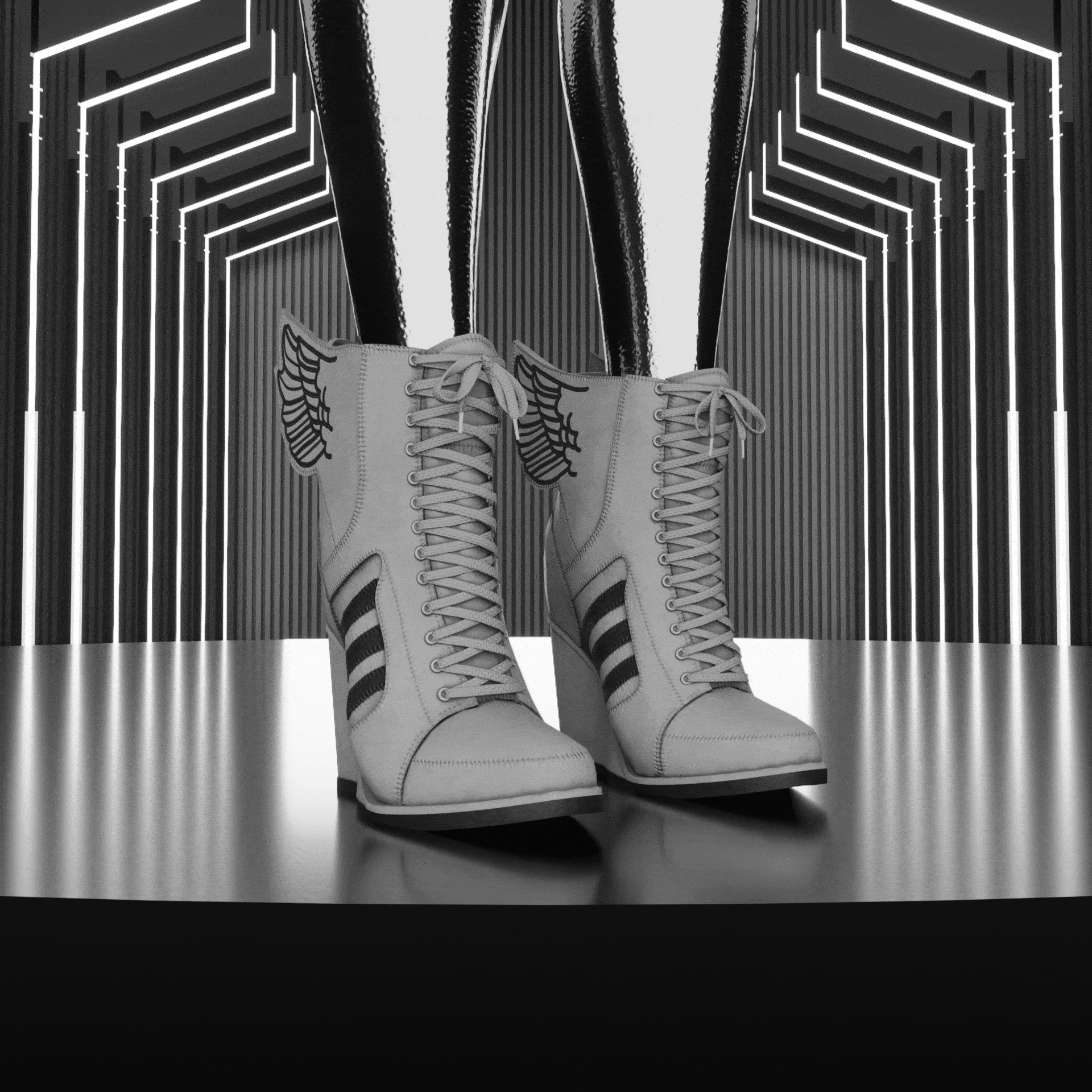 Wedge sneakers