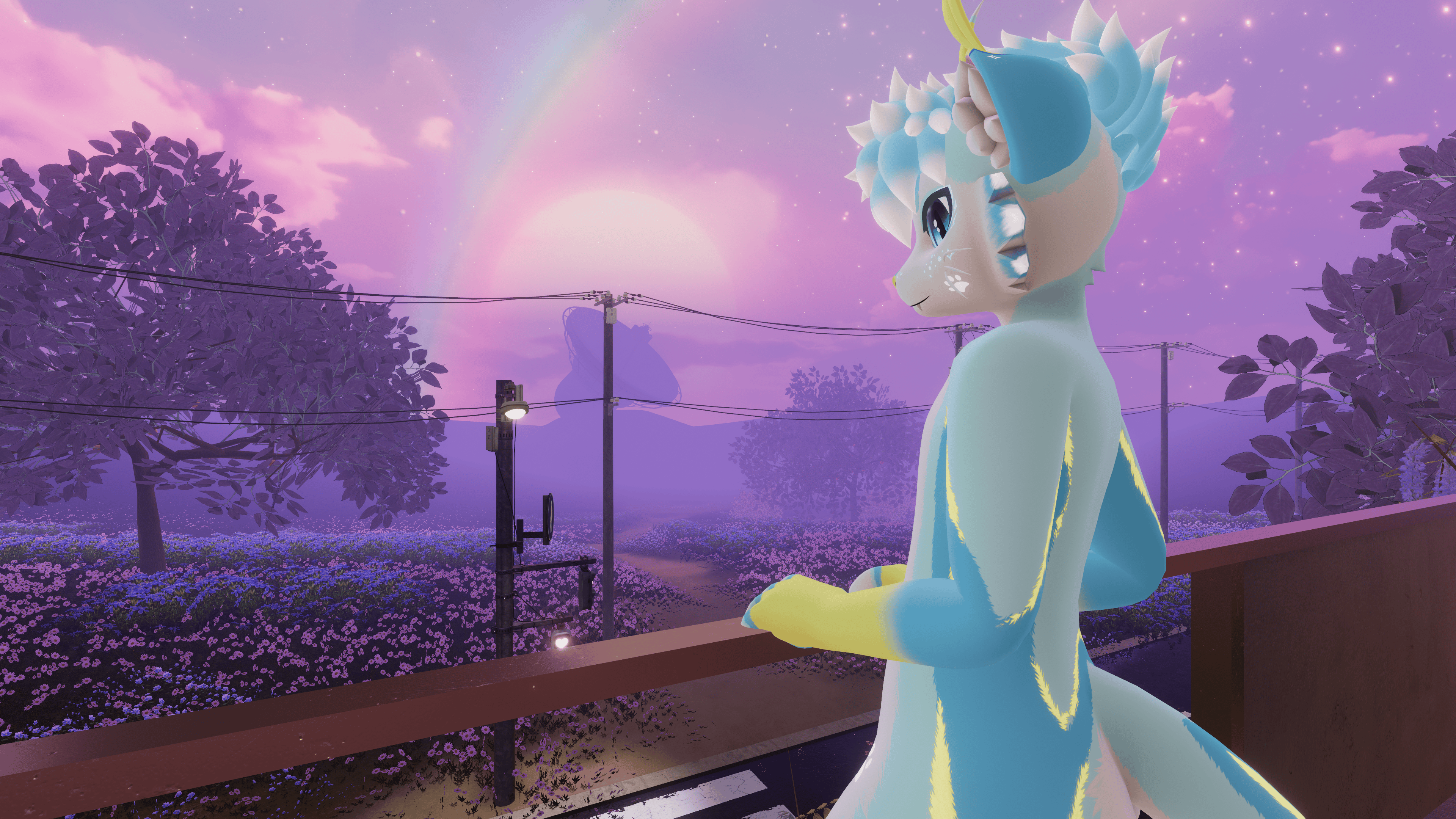 Mayu Texture - Sky Blue & Sunlight Yellow
