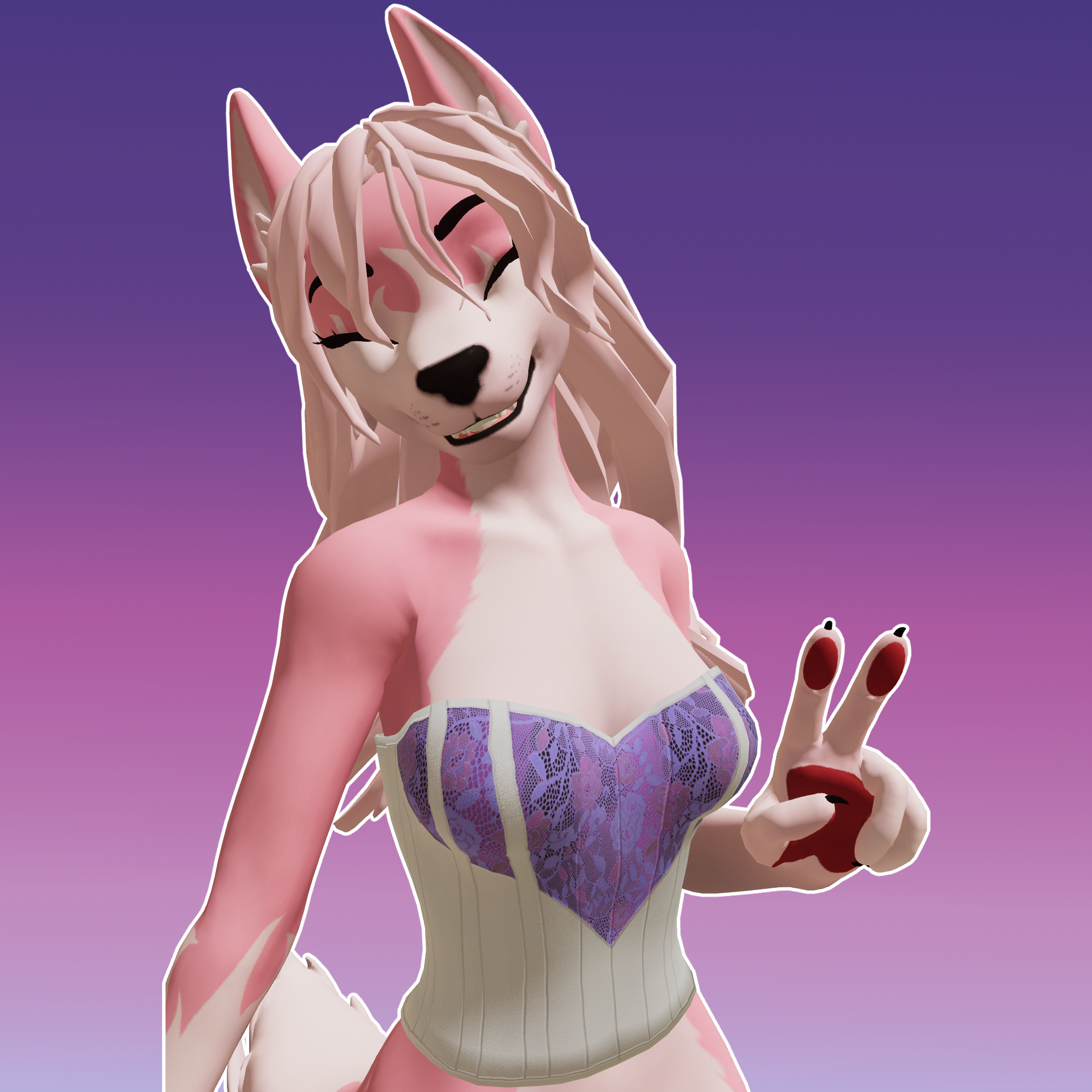 Lace Corset - Winterpaw FemCanine 2.0