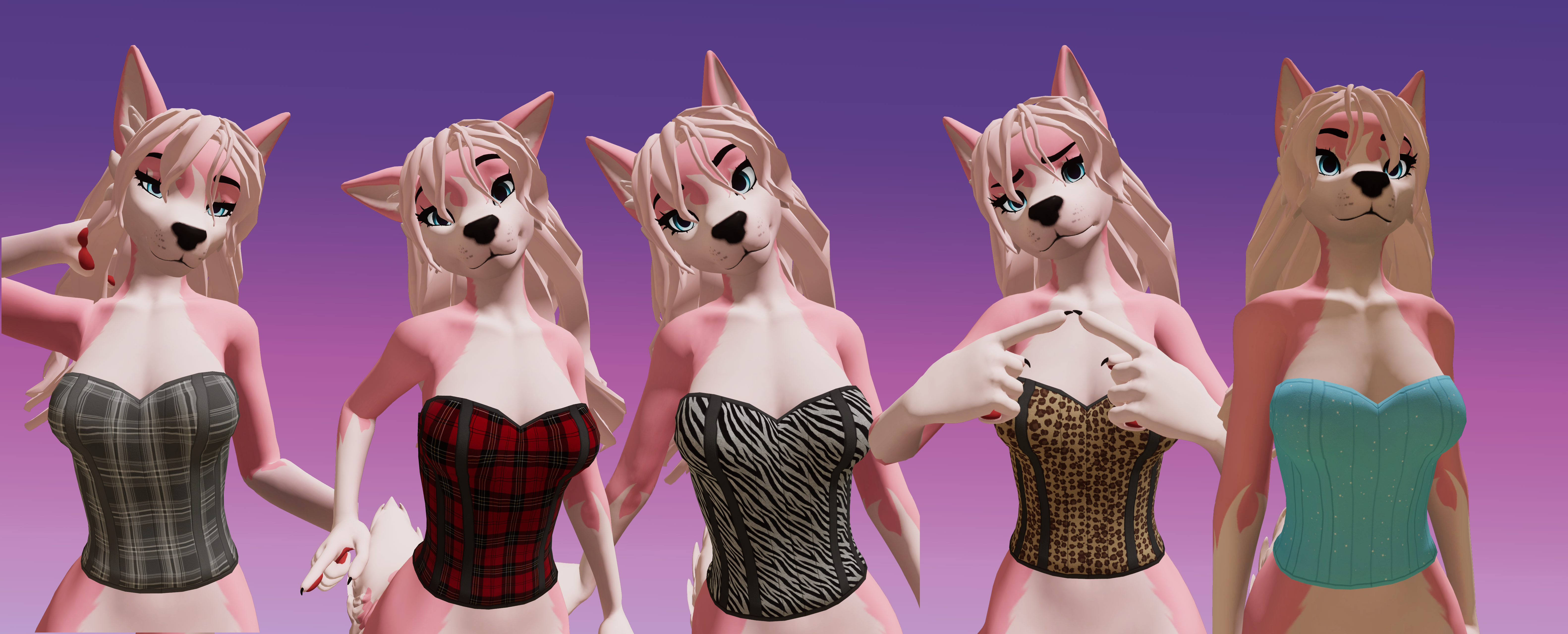 Lace Corset - Winterpaw FemCanine 2.0