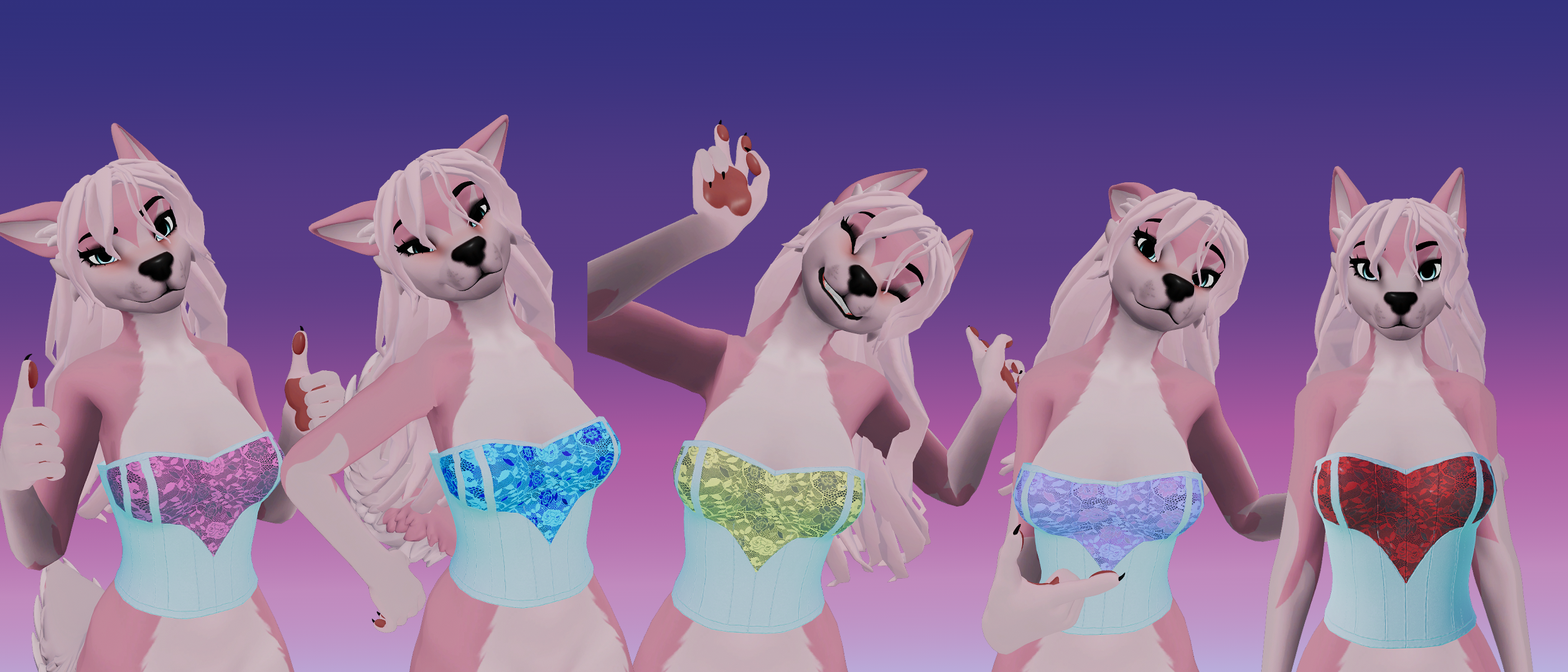 Lace Corset - Winterpaw FemCanine