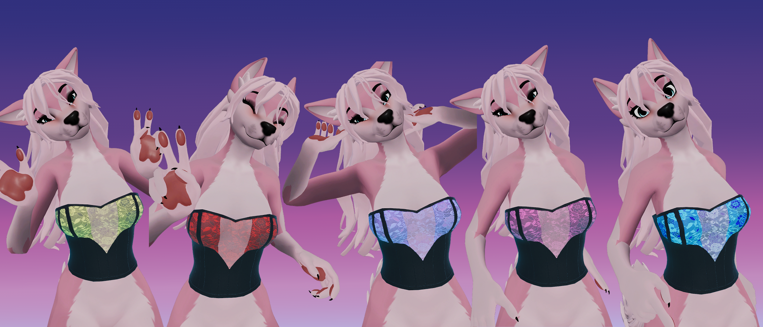Lace Corset - Winterpaw FemCanine