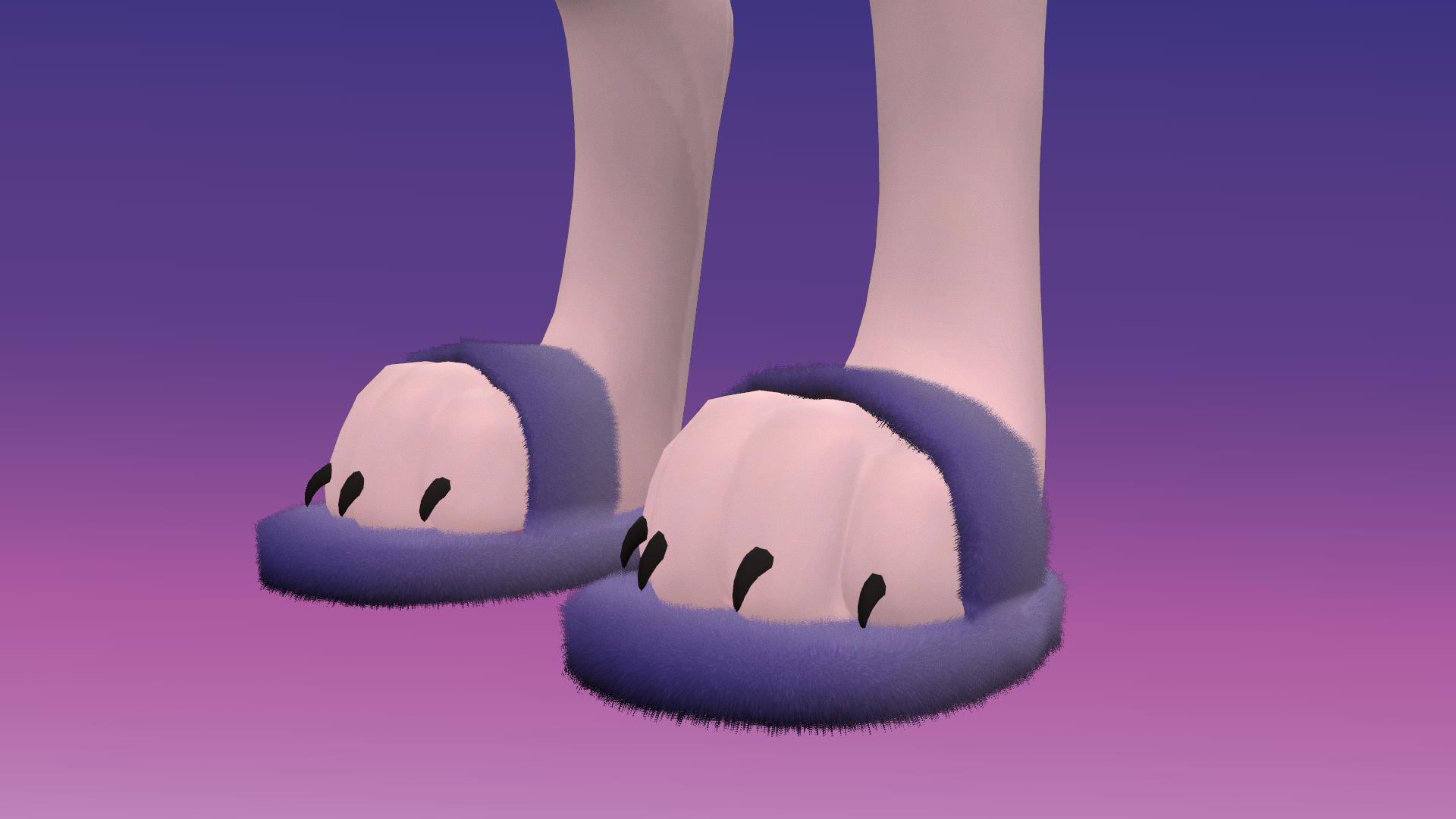 Fuzzy Slippers - Winterpaw Femcanine