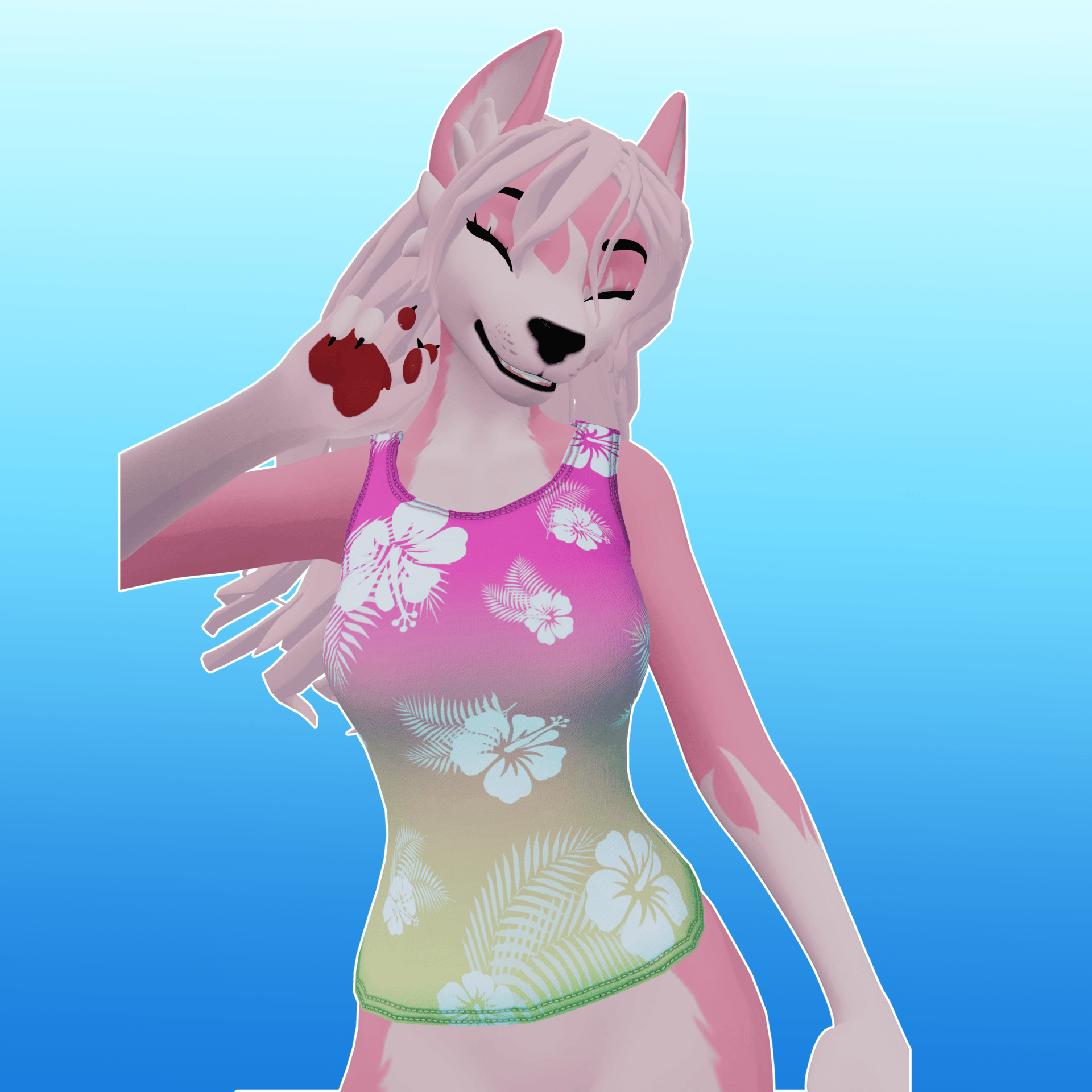 Sporty Tank/Crop Top - Winterpaw Fem & Masccanine 2.0