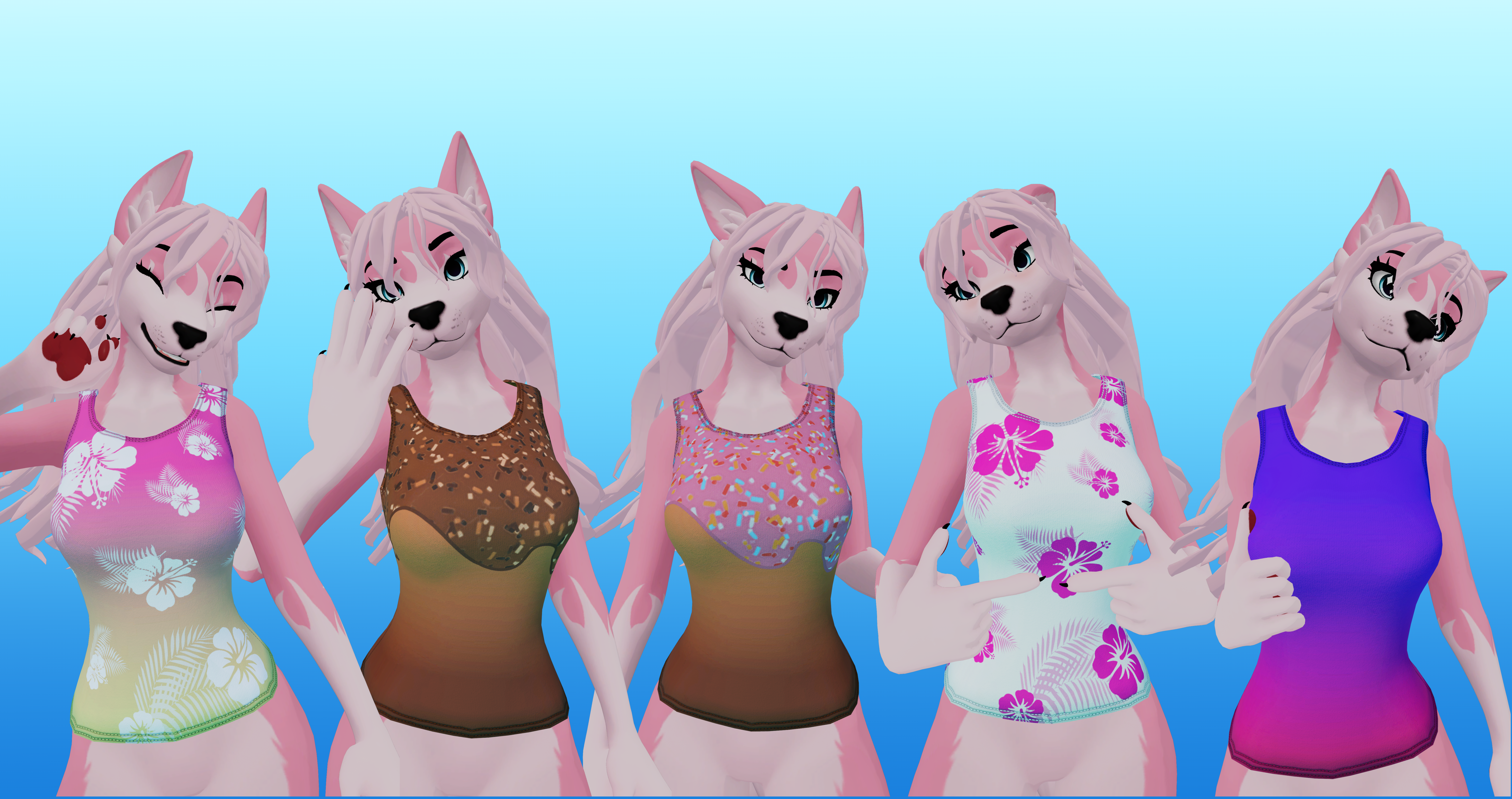 Sporty Tank/Crop Top - Winterpaw Fem & Masccanine 2.0