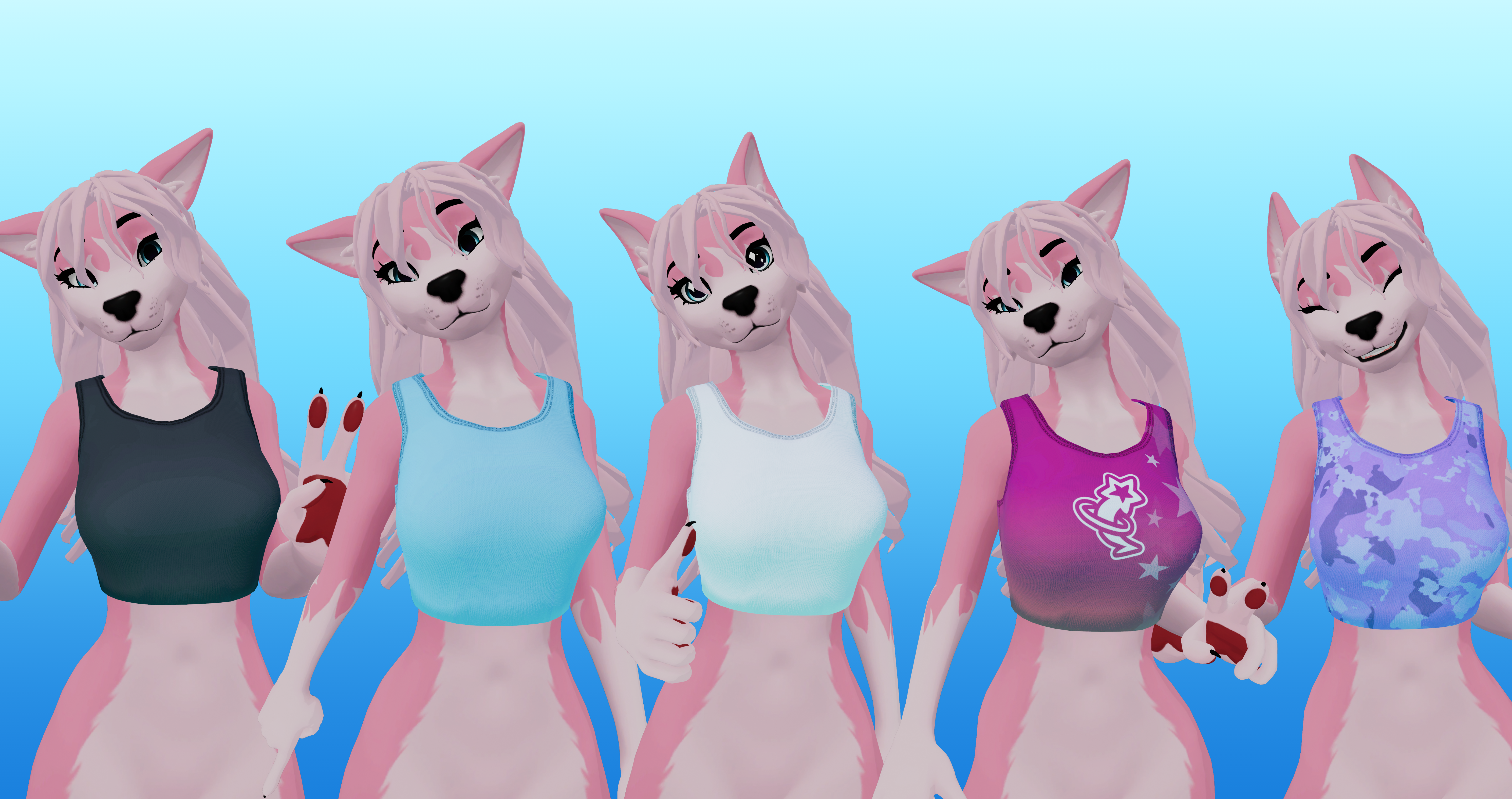 Sporty Tank/Crop Top - Winterpaw Fem & Masccanine 2.0