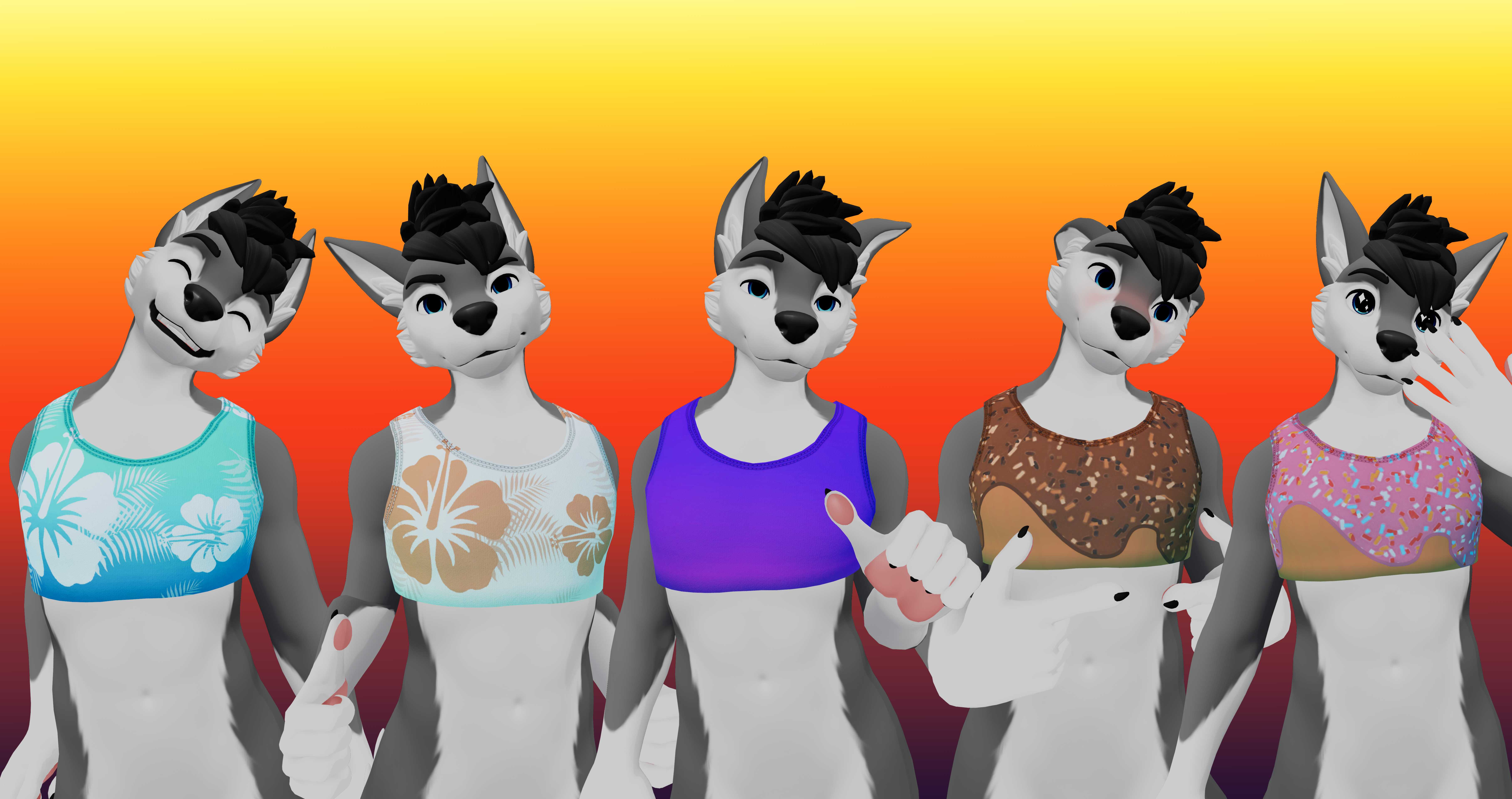 Sporty Tank/Crop Top - Winterpaw Fem & Masccanine 2.0