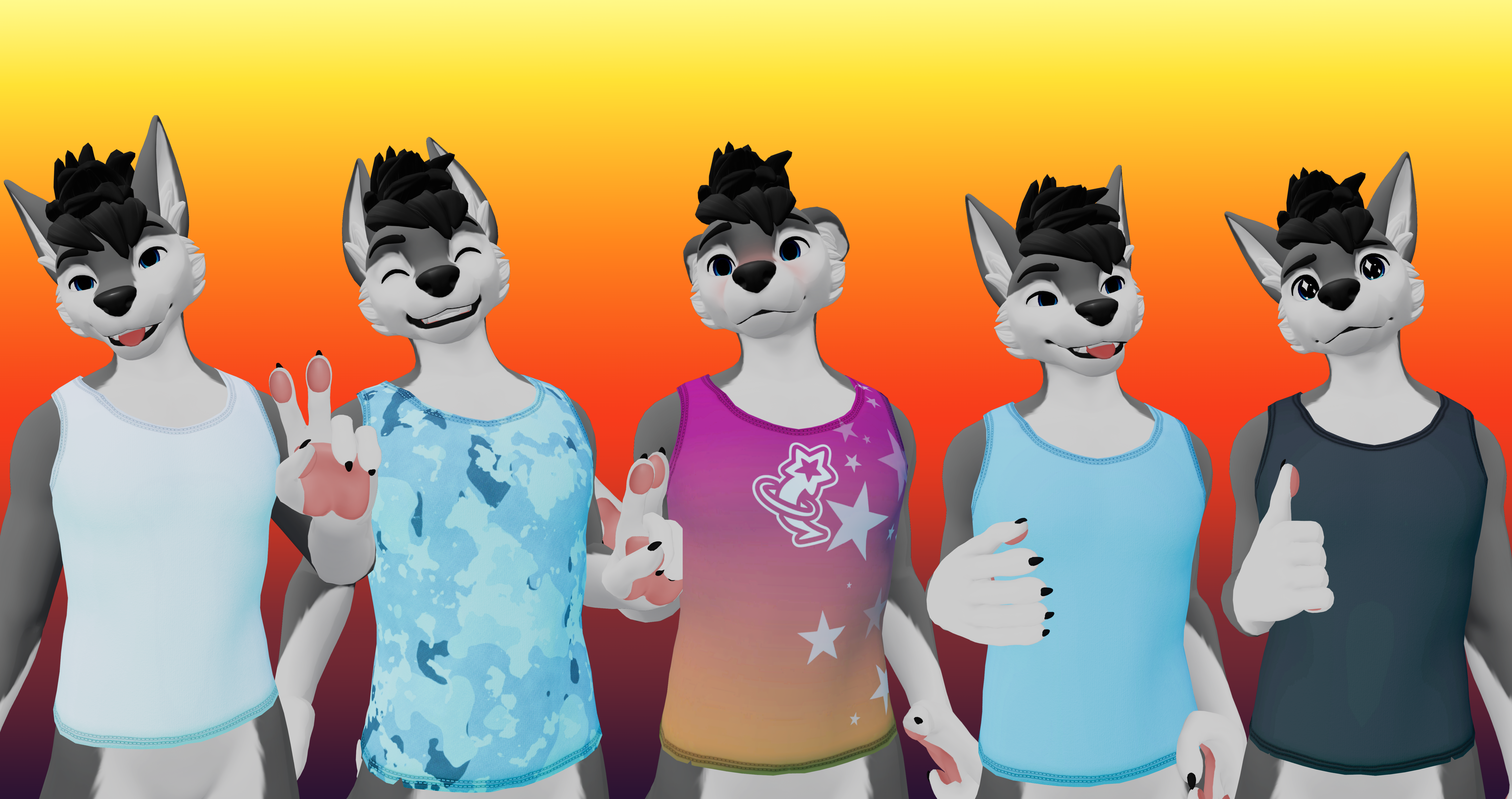 Sporty Tank/Crop Top - Winterpaw Fem & Masccanine 2.0