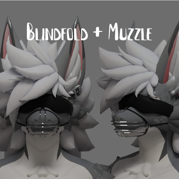 : ̗̀➛ [ Asset ] Ashbeast Muzzle + Blindfold