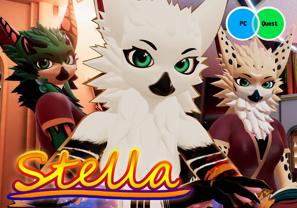Stella (VRChat Hybrid Bird Avatar Base) PC/Quest
