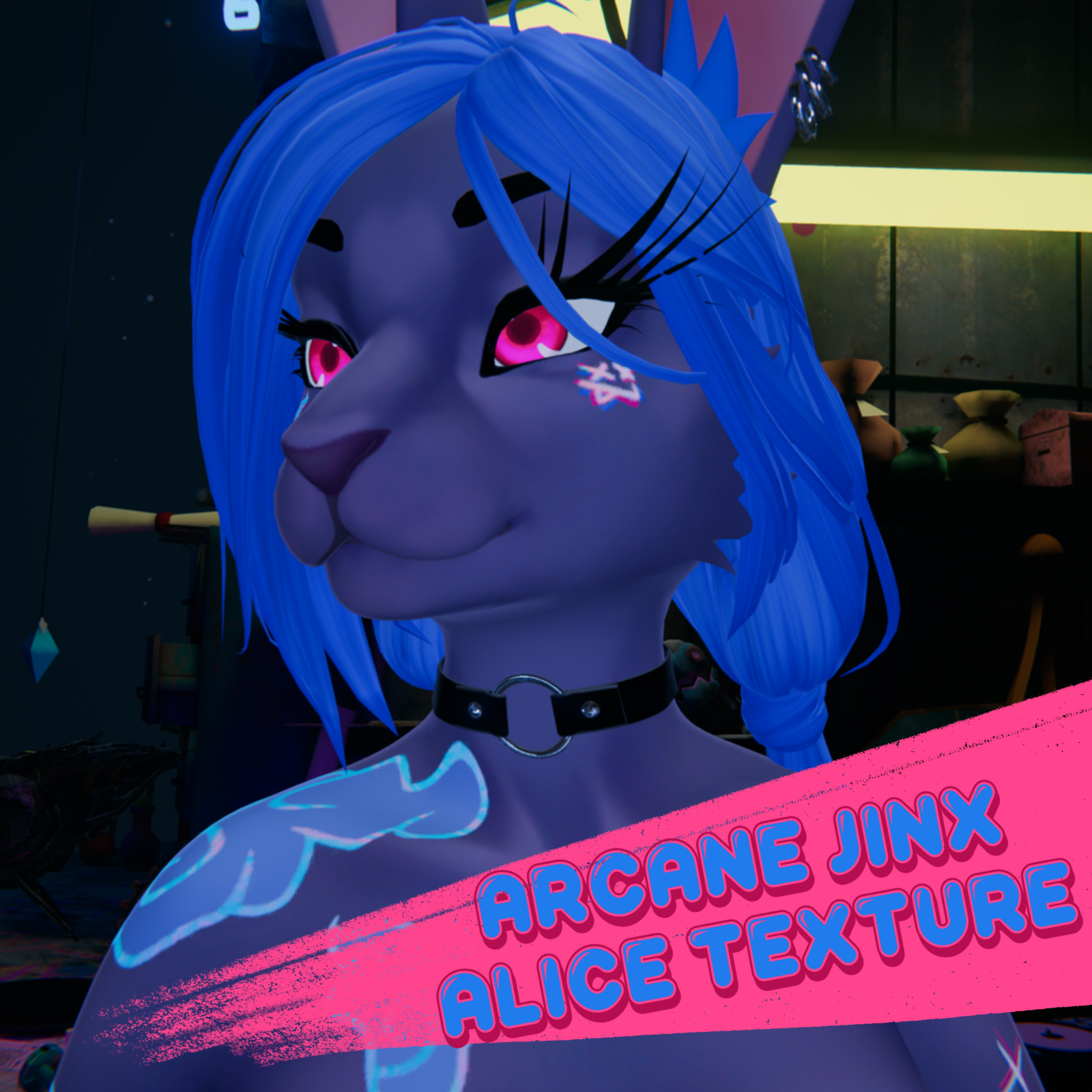 Arcane Jinx texture for FoxiPaws Alice