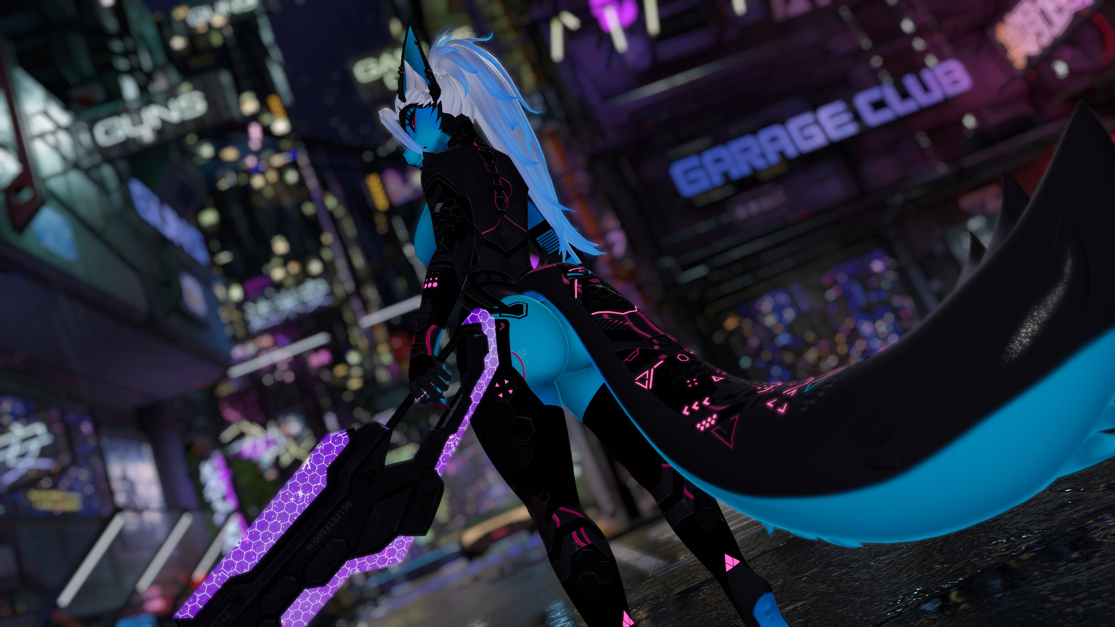 Cybernetic texture for Foxipaws Nebula