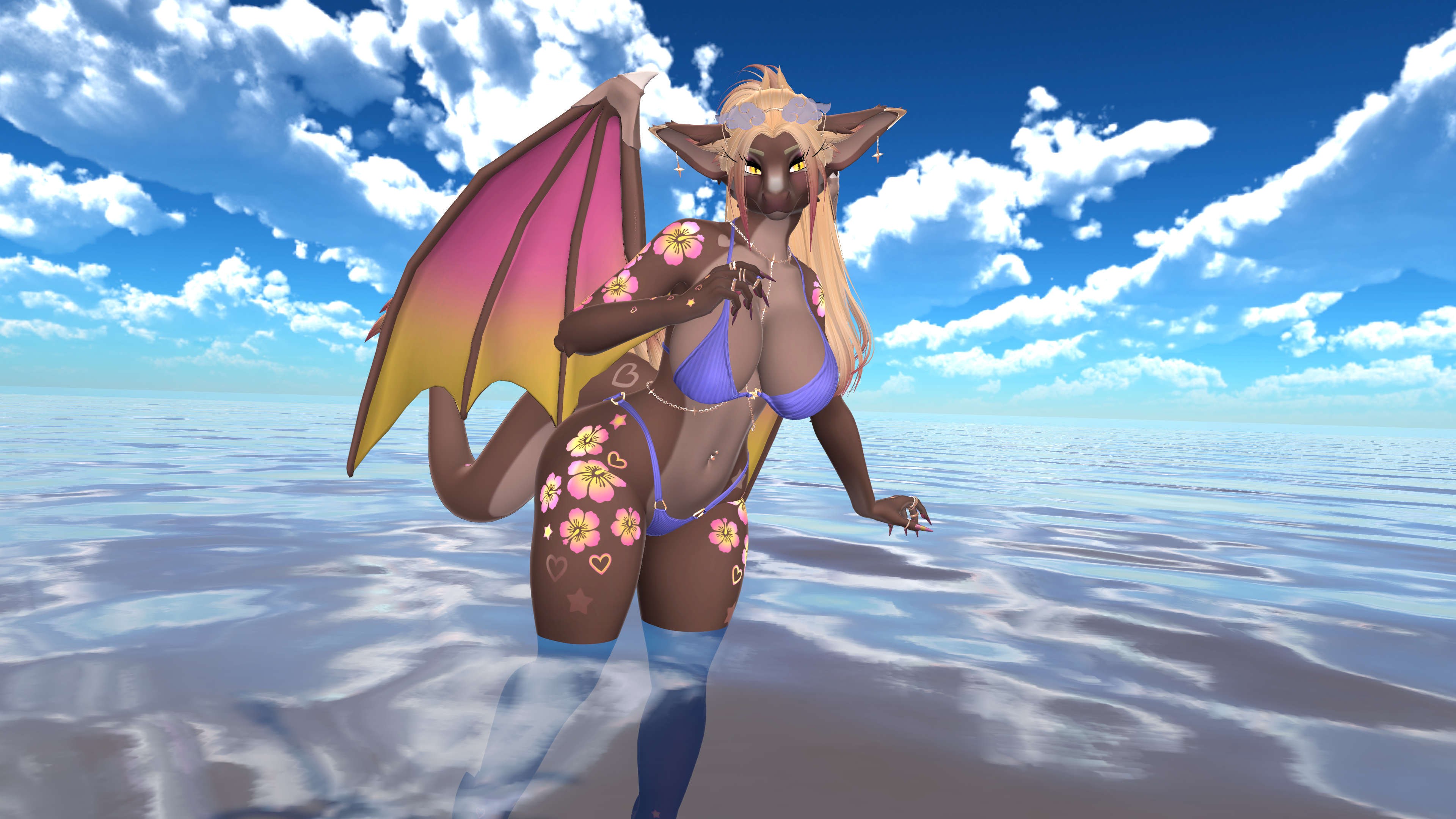 Gyaru texture for Foxipaws Celeste