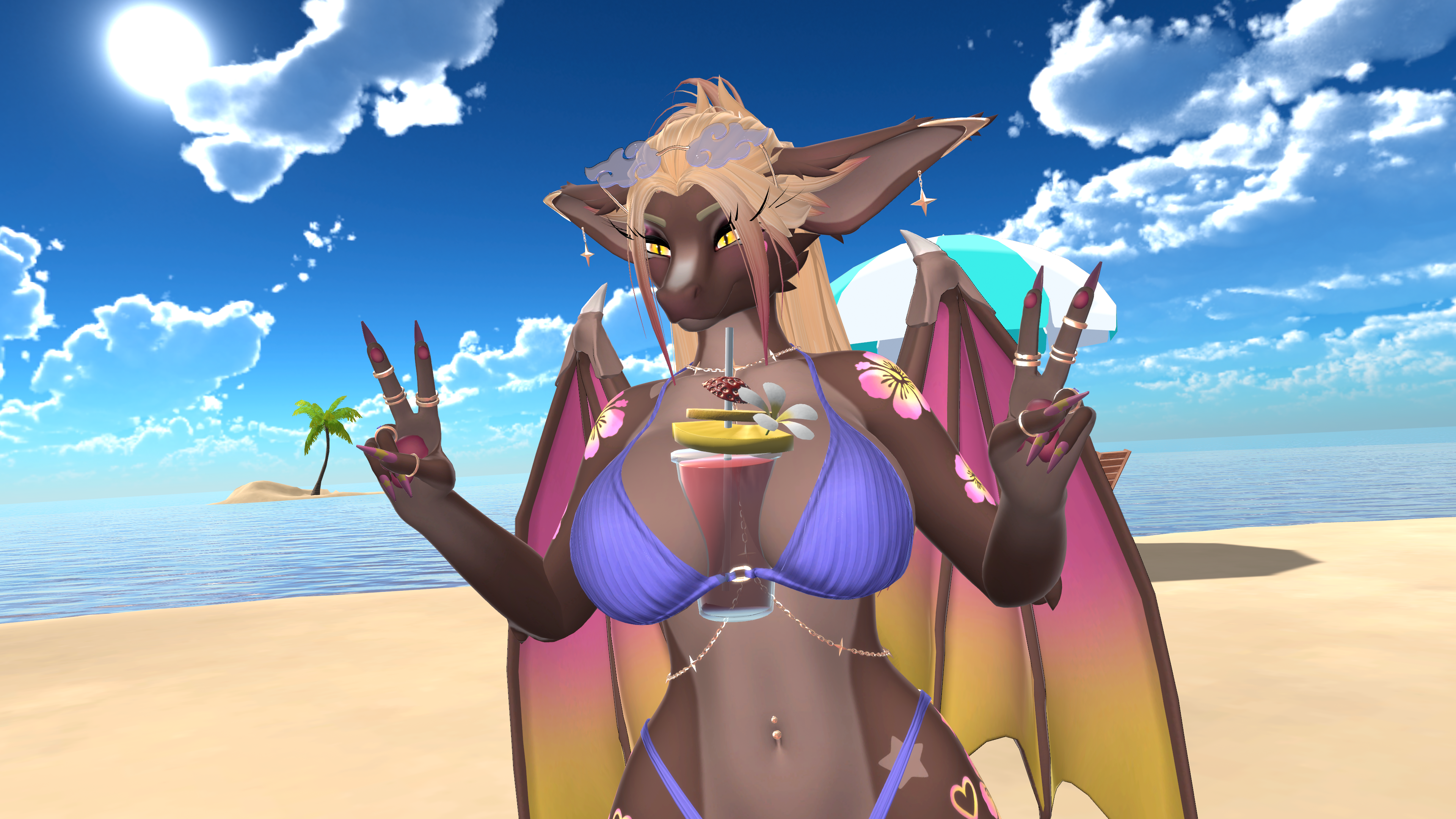 Gyaru texture for Foxipaws Celeste