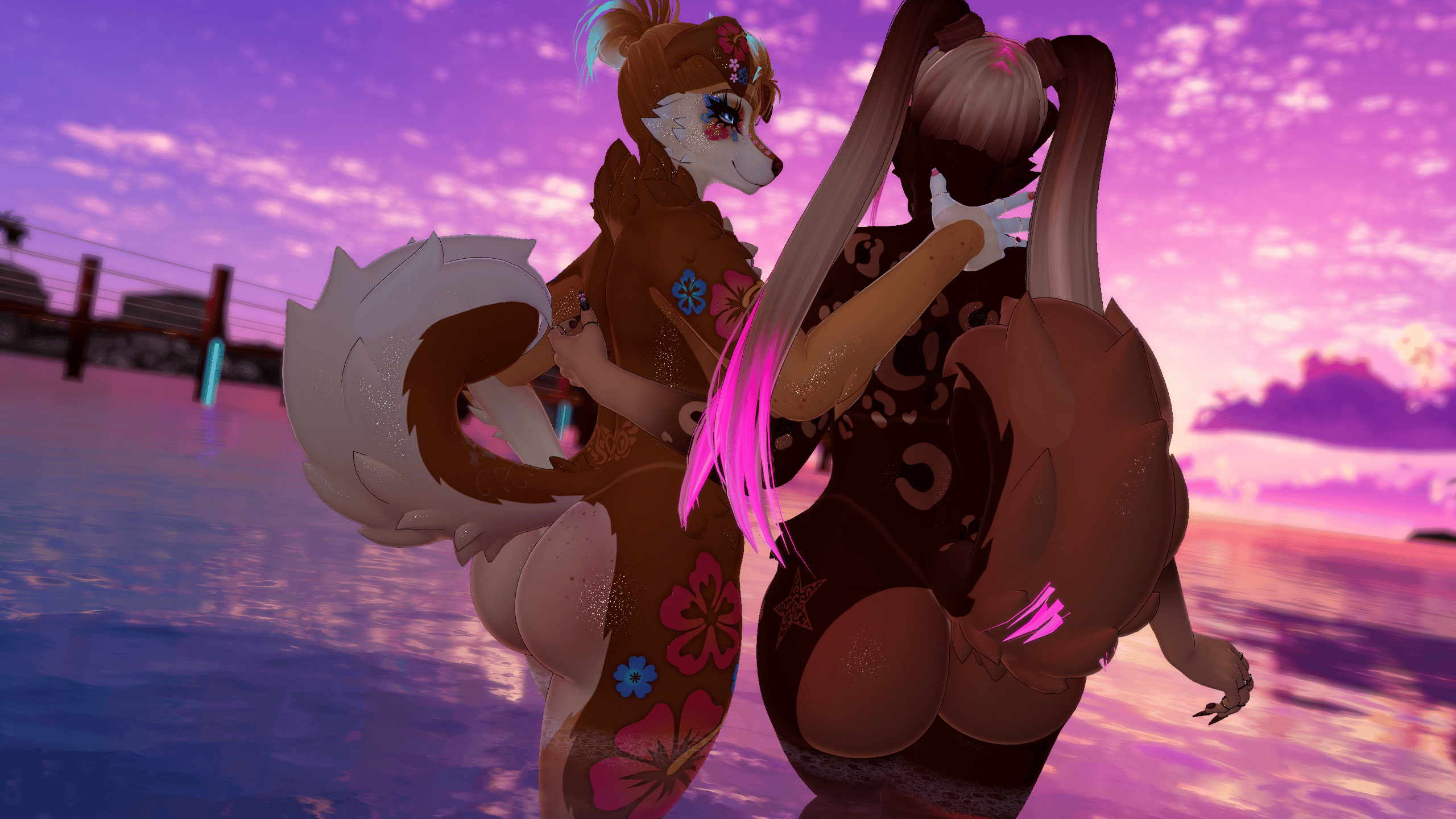 Tsuyome Gyaru texture for Foxipaws Roxy