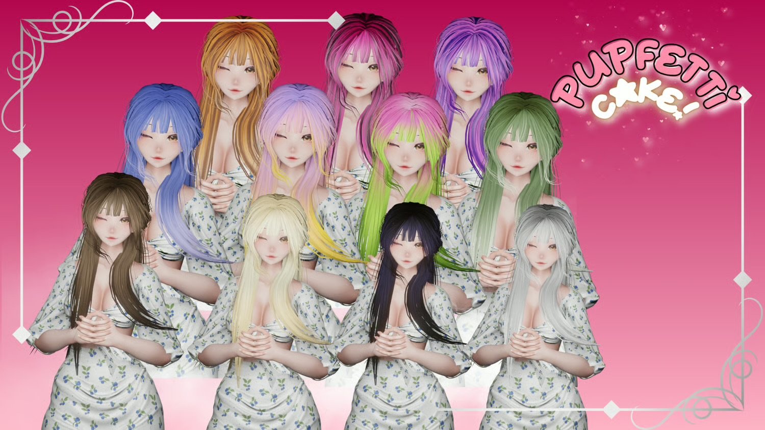 ࣪ ִֶָ☾.࣪࿐ PupfettiCake's Hair Cards! ࣪ ִֶָ☾.࣪࿐FREE
