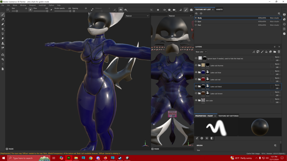 Arko Shark Latex suit for vrchat