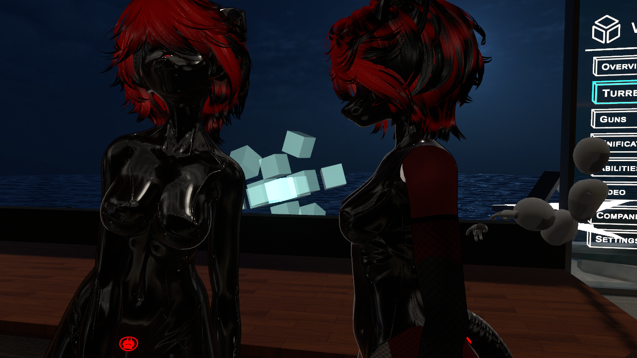 VrBase Furry Latex suit, Bodysuit, Latex mask