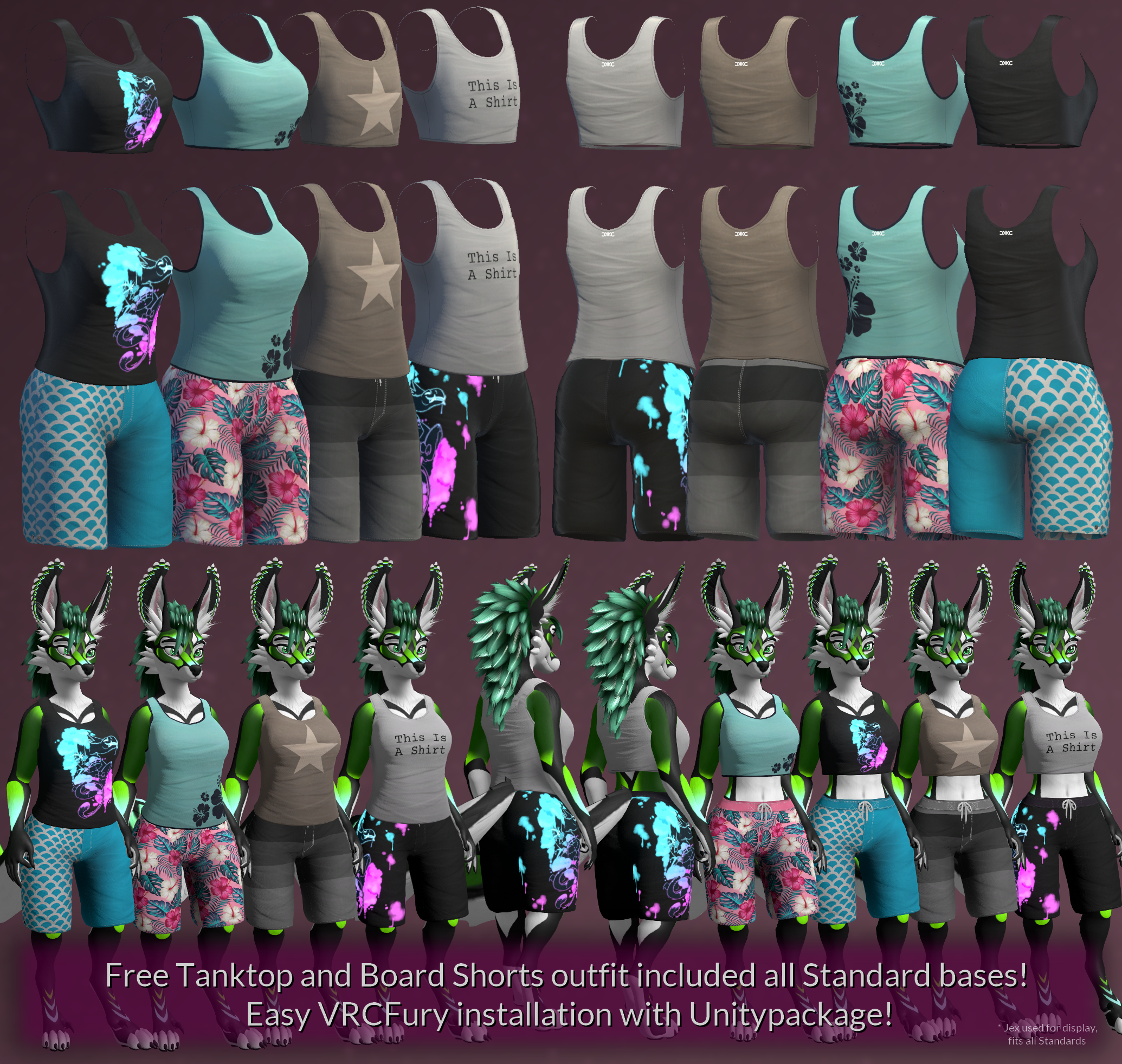 Kuda's Canines 2.0 - Model and VRC Avatar pack