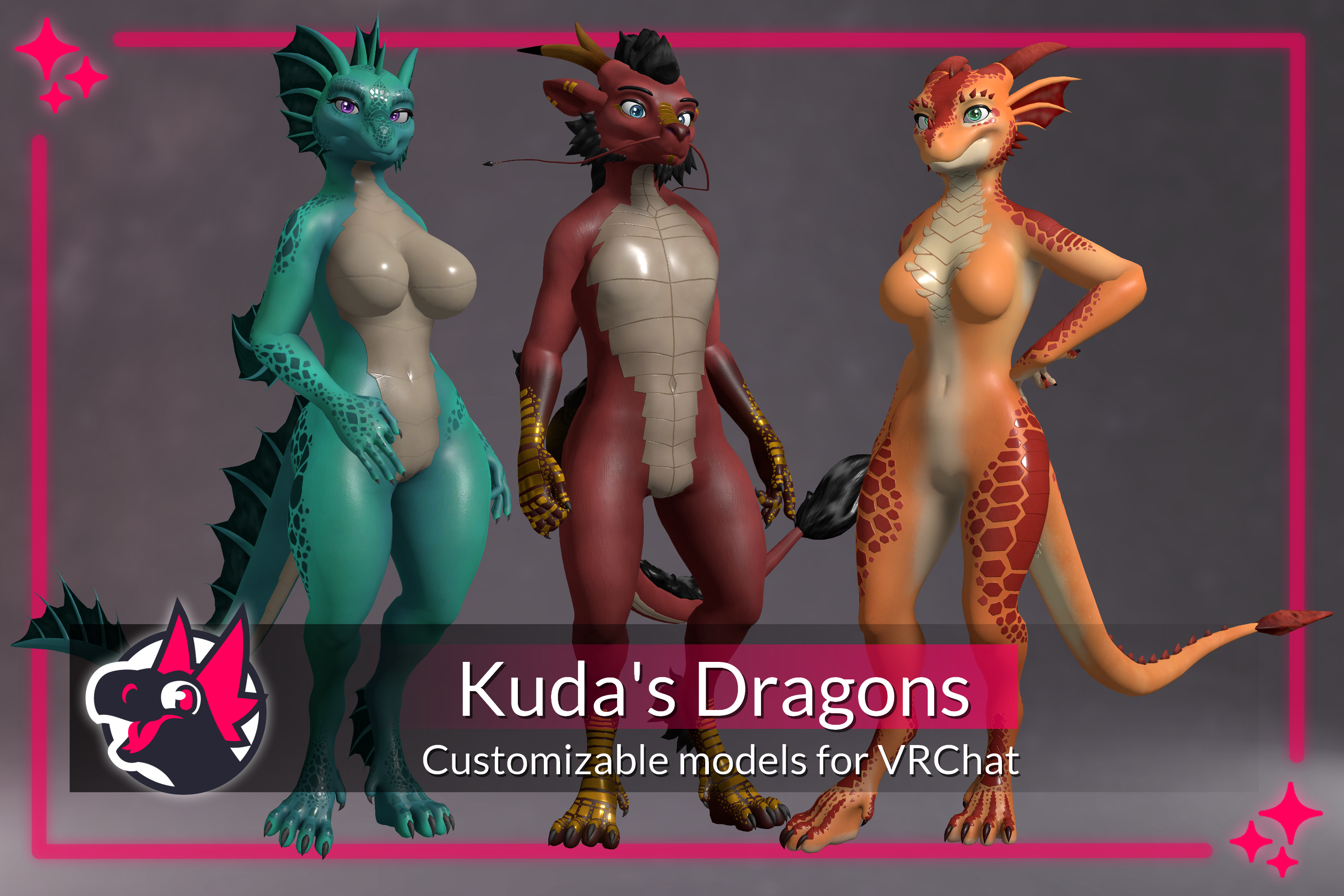 Kuda's Dragons - Model and VRC Avatar Pack