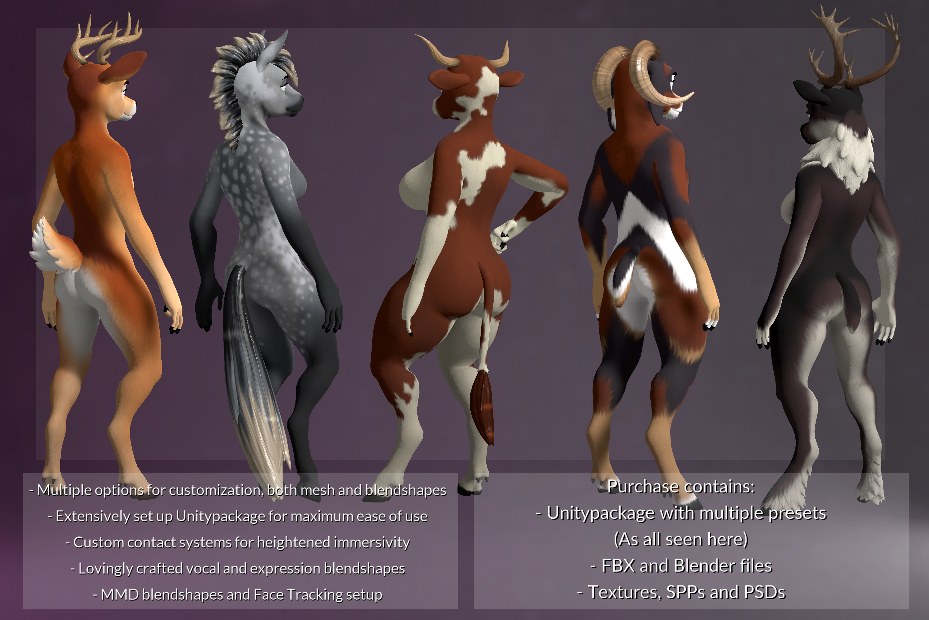 Kuda's Hooves - Model and VRC Avatar Pack