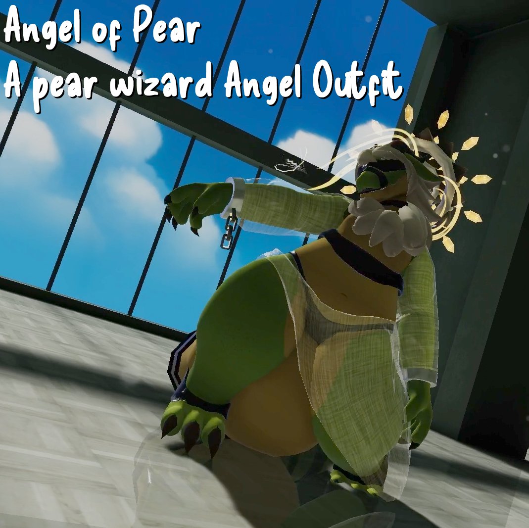 Angel of Pear - A pear wizard angel outfit