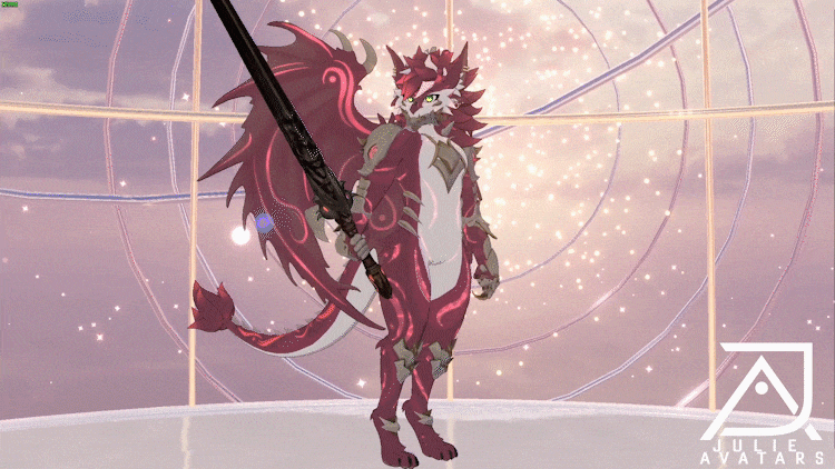 Spyke, the Noctodrax furry (Vrchat Avatar, Face Tracking and Quest)