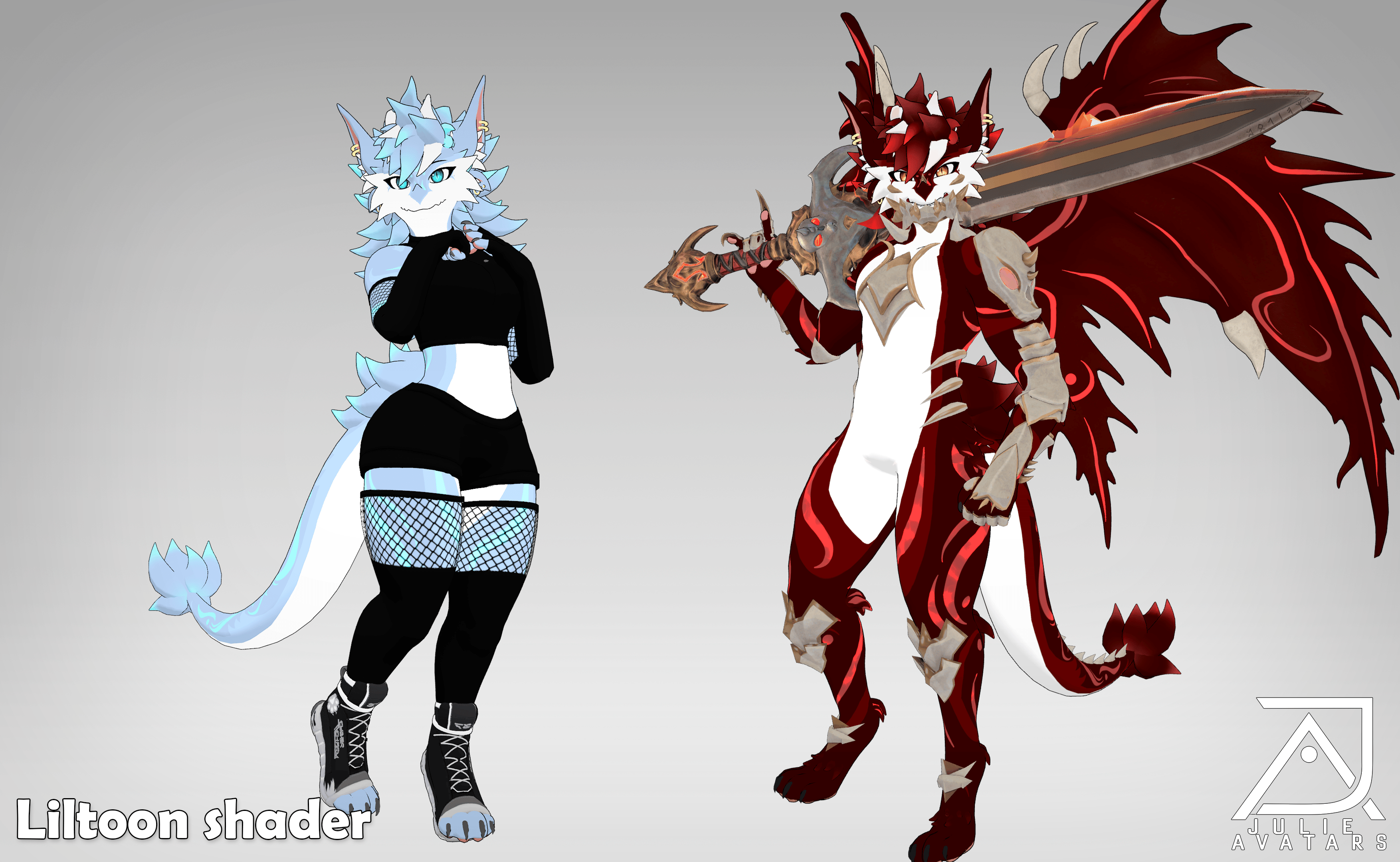 Spyke, the Noctodrax furry (Vrchat Avatar, Face Tracking and Quest)
