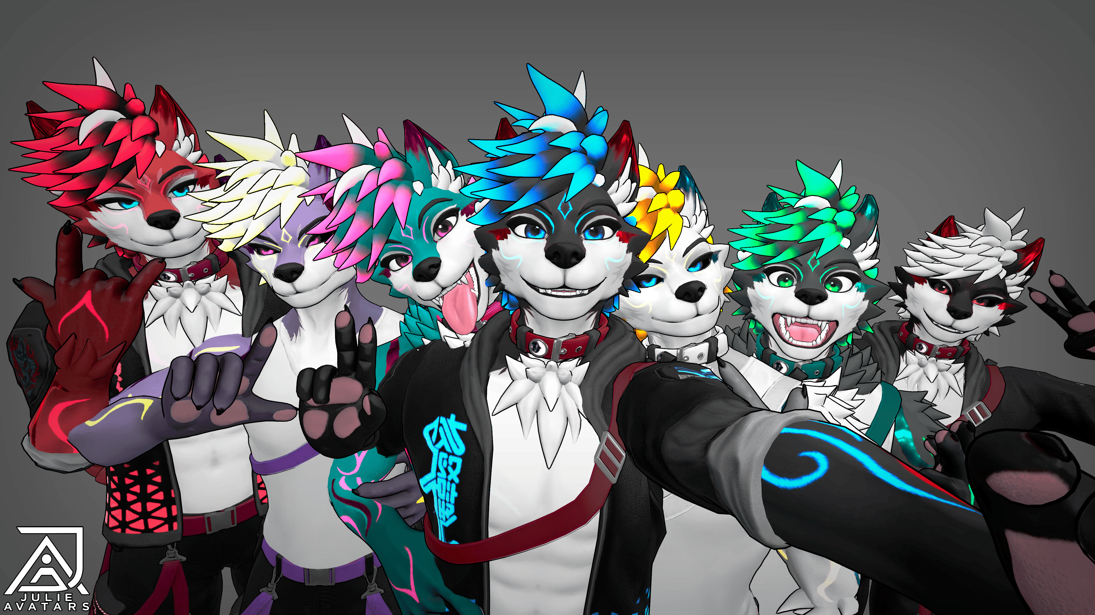 Tyler the Wolf (Vrchat Avatar, Face Tracking and Quest)