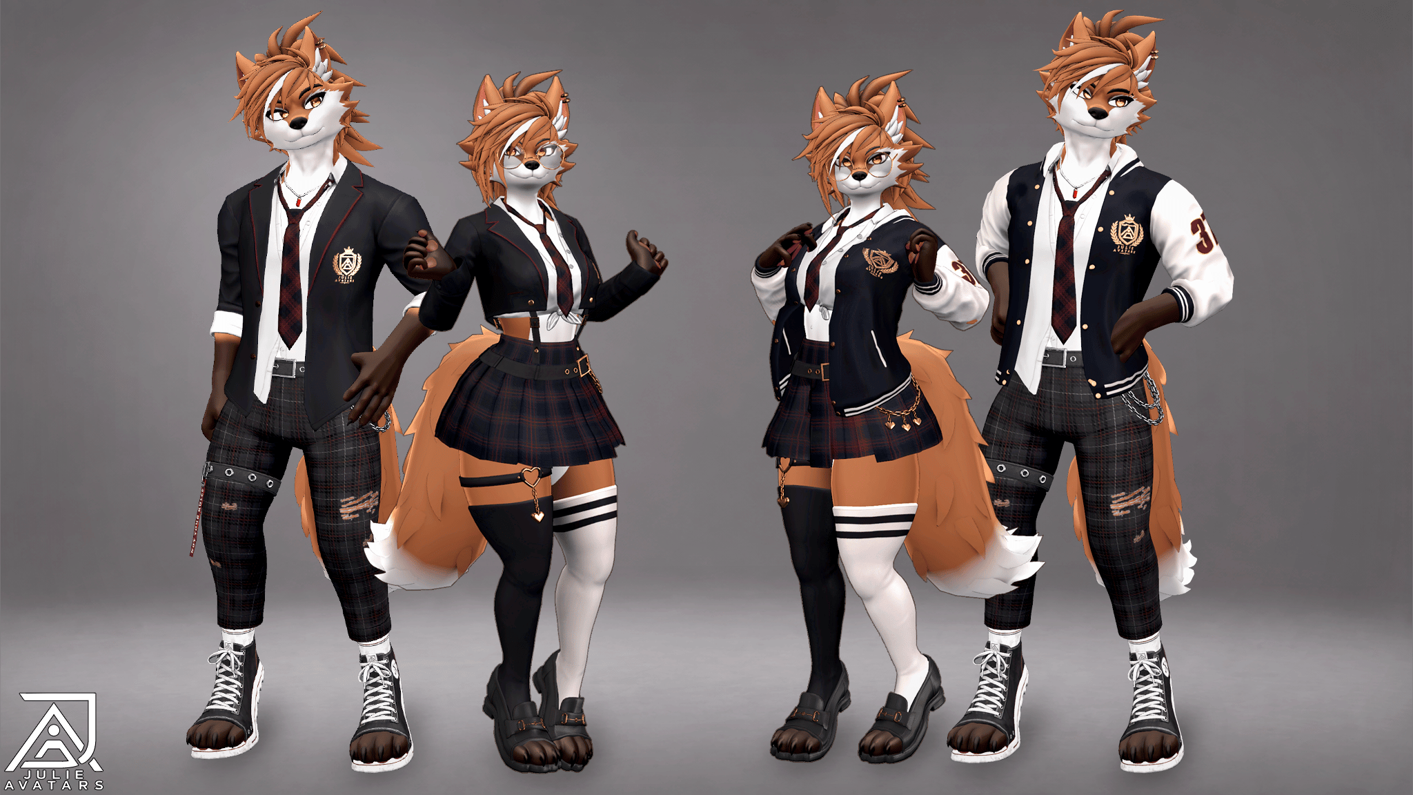 Ari 2.0 and Kyle - Furry Maned Wolf (Vrchat Avatar, Face Tracking and Quest)