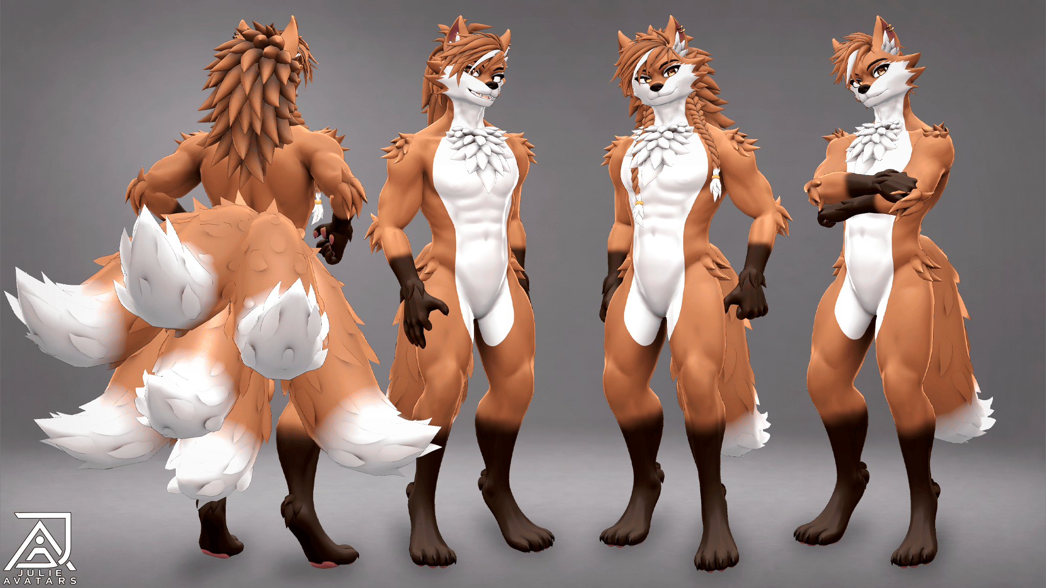 Ari 2.0 and Kyle - Furry Maned Wolf (Vrchat Avatar, Face Tracking and Quest)